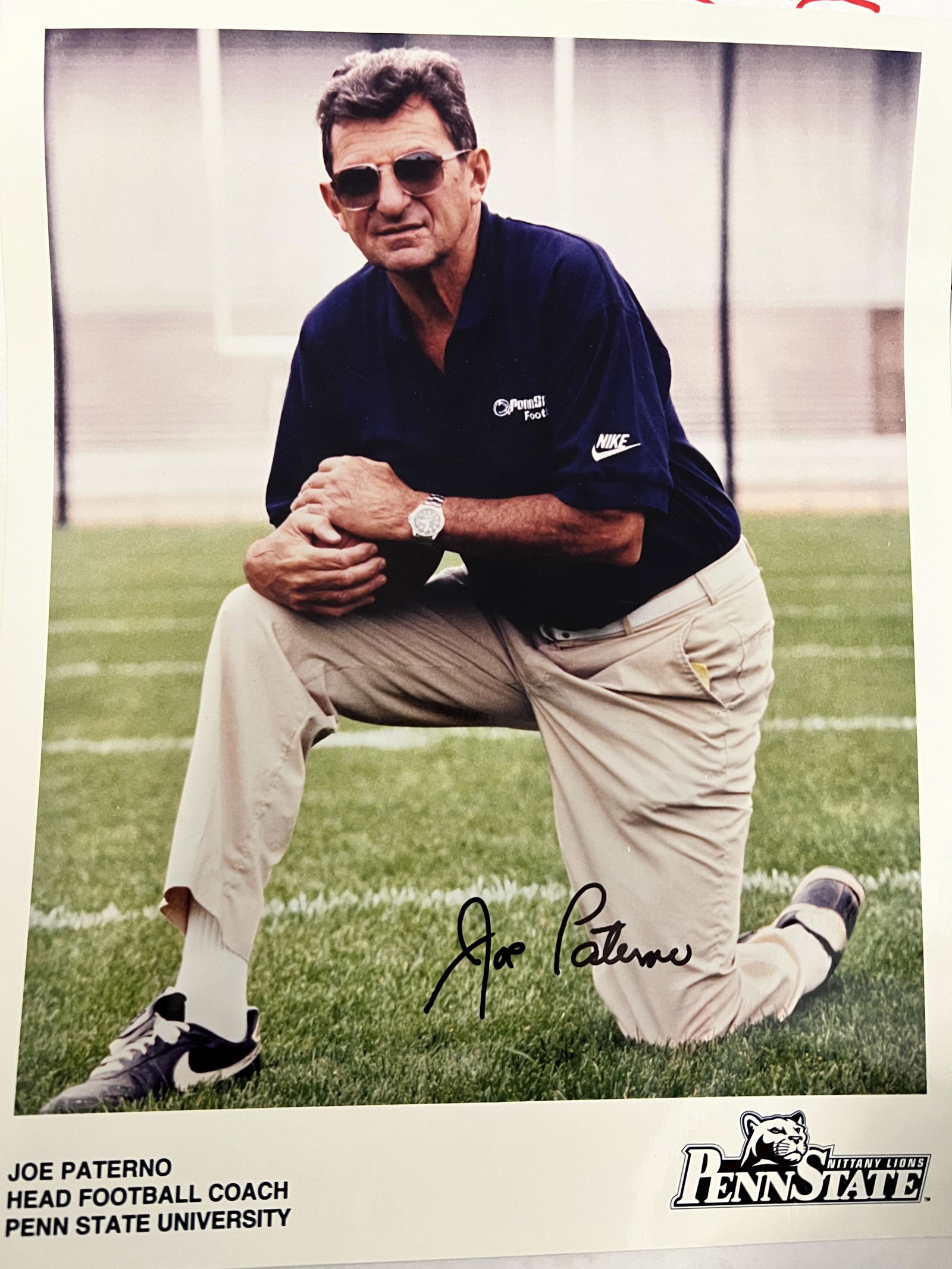 Joe Paterno Autographed 8x10 RARE (1 of 1)