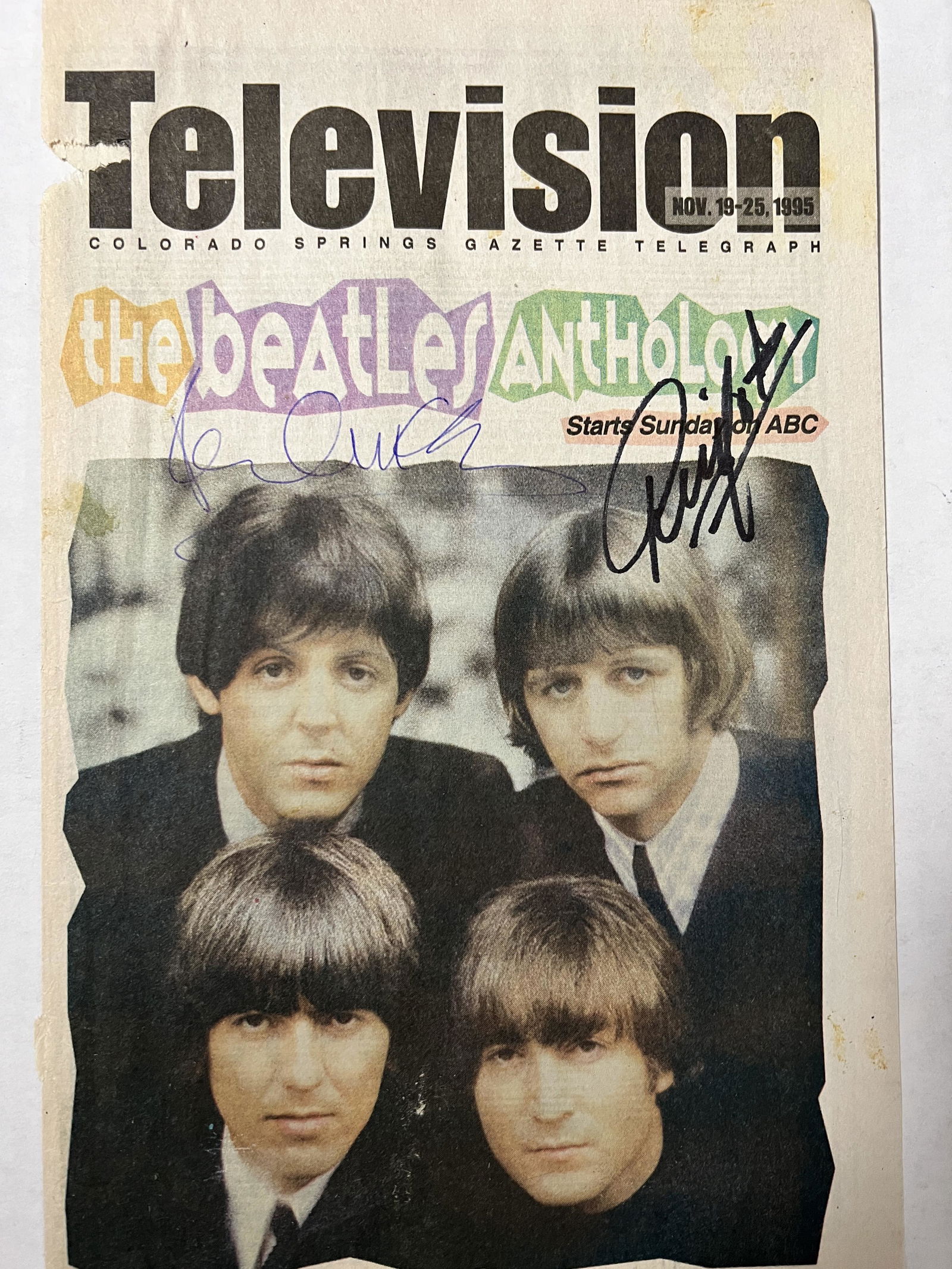 Ringo and Paul McCartney Autographed Magazine (1 of 1)