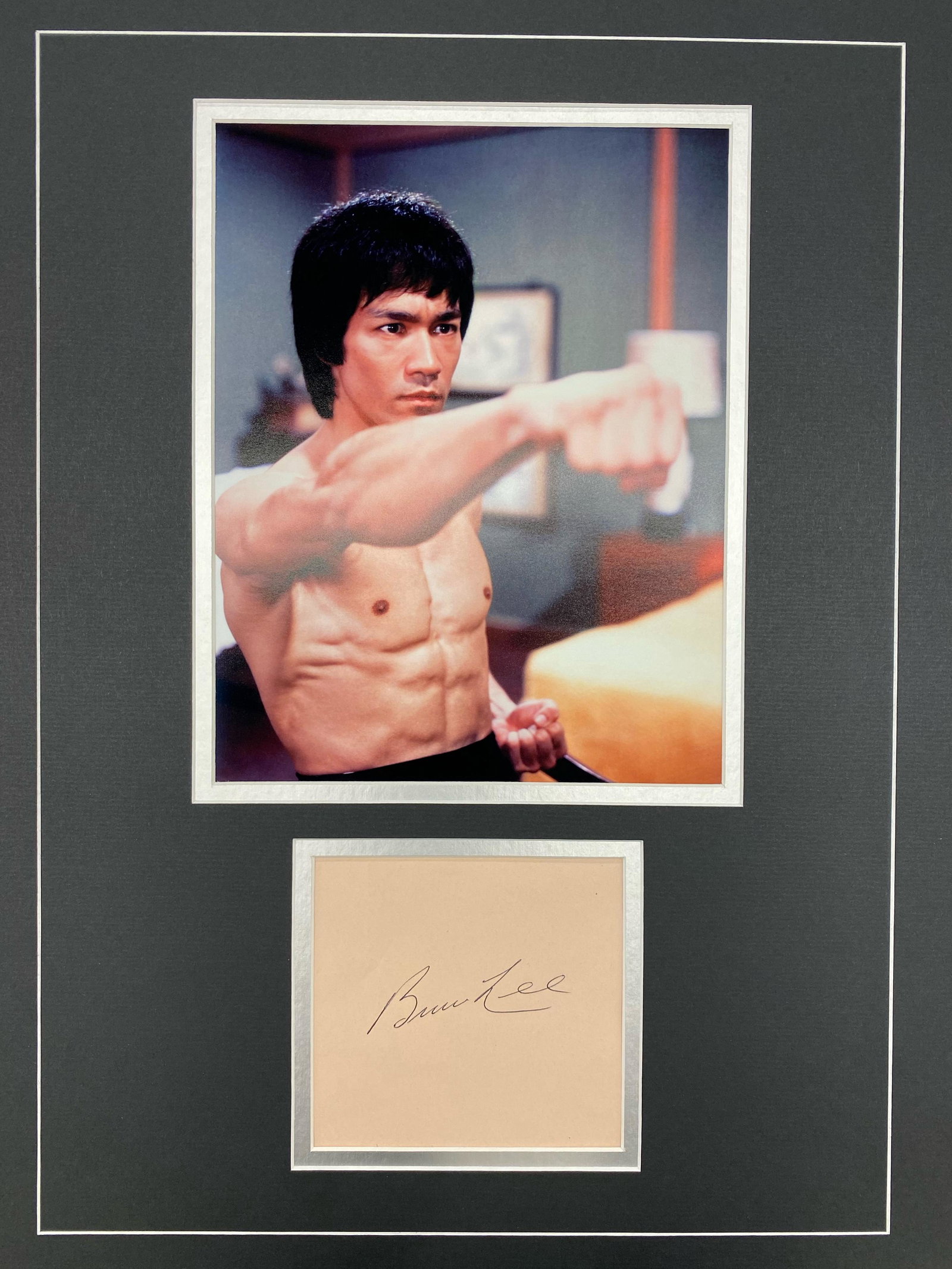Bruce Lee Autographed Display (1 of 1)