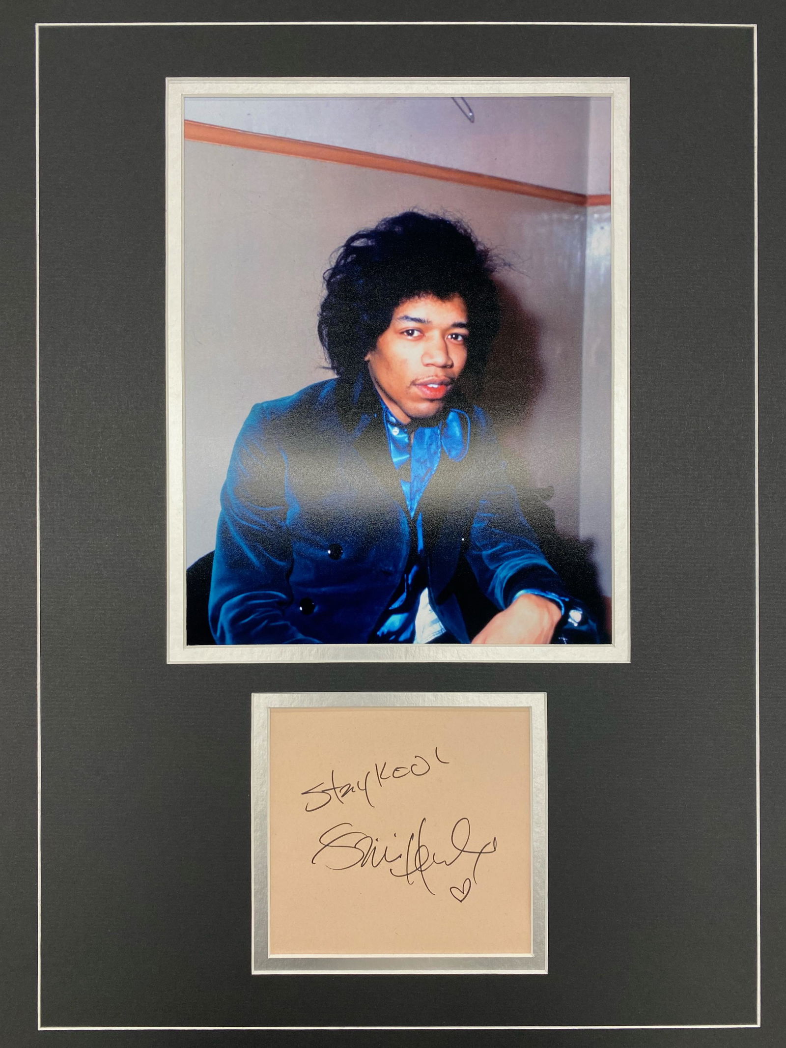 Jimi Hendrix Autographed Display (1 of 1)