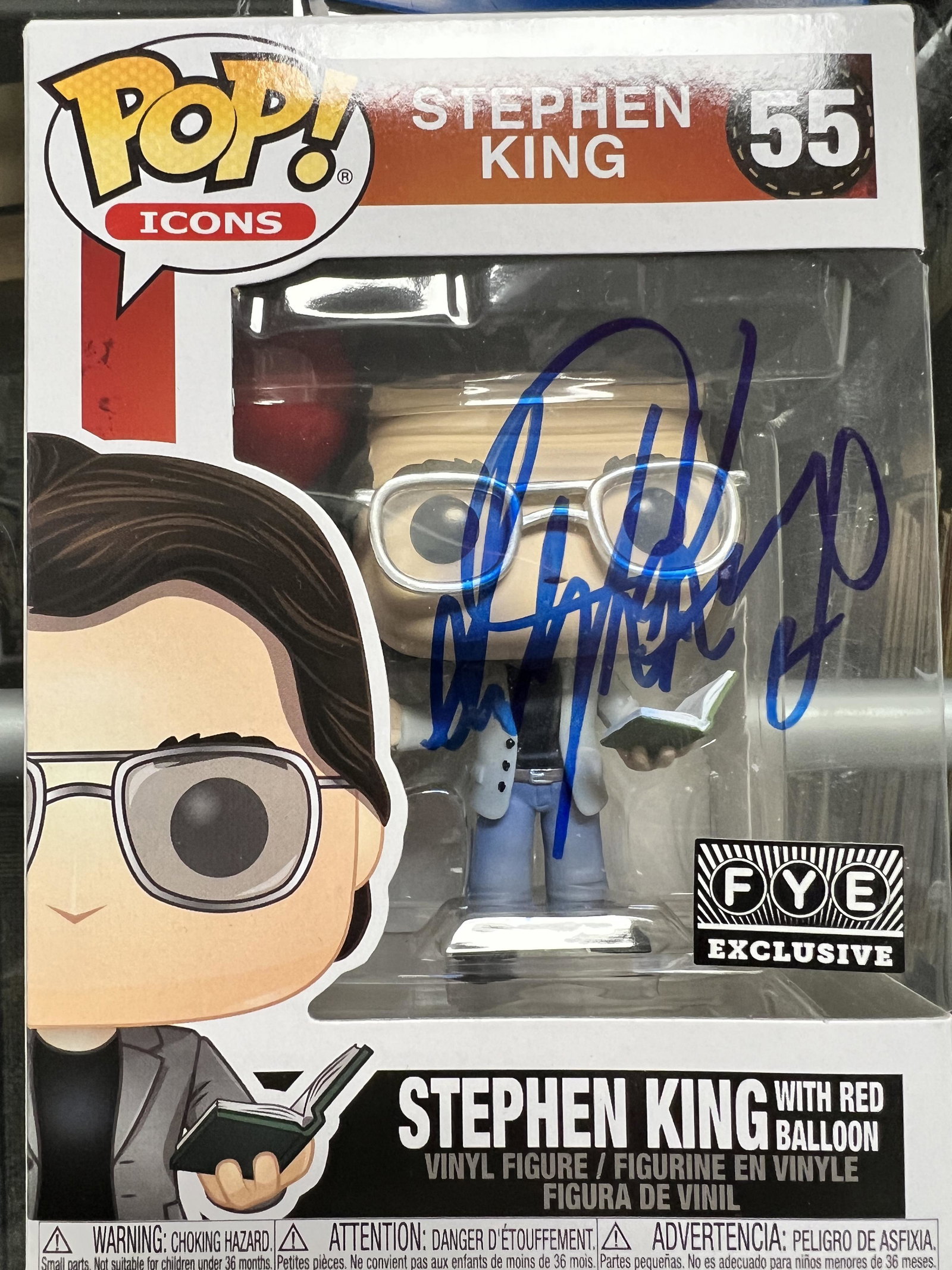 Stephen King Autographed Funko Pop (1 of 1)