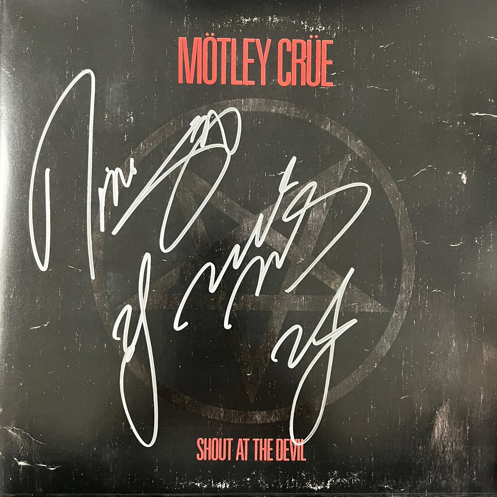 Motley Crue Autographed Album All 4 (1 of 1)