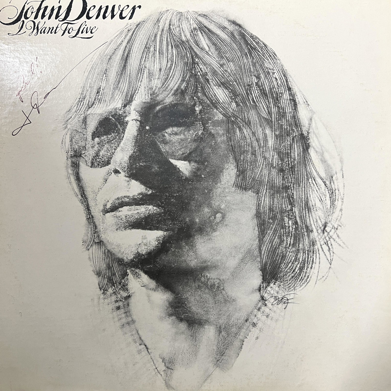 John Denver Autographed ALBUM (1 of 1)
