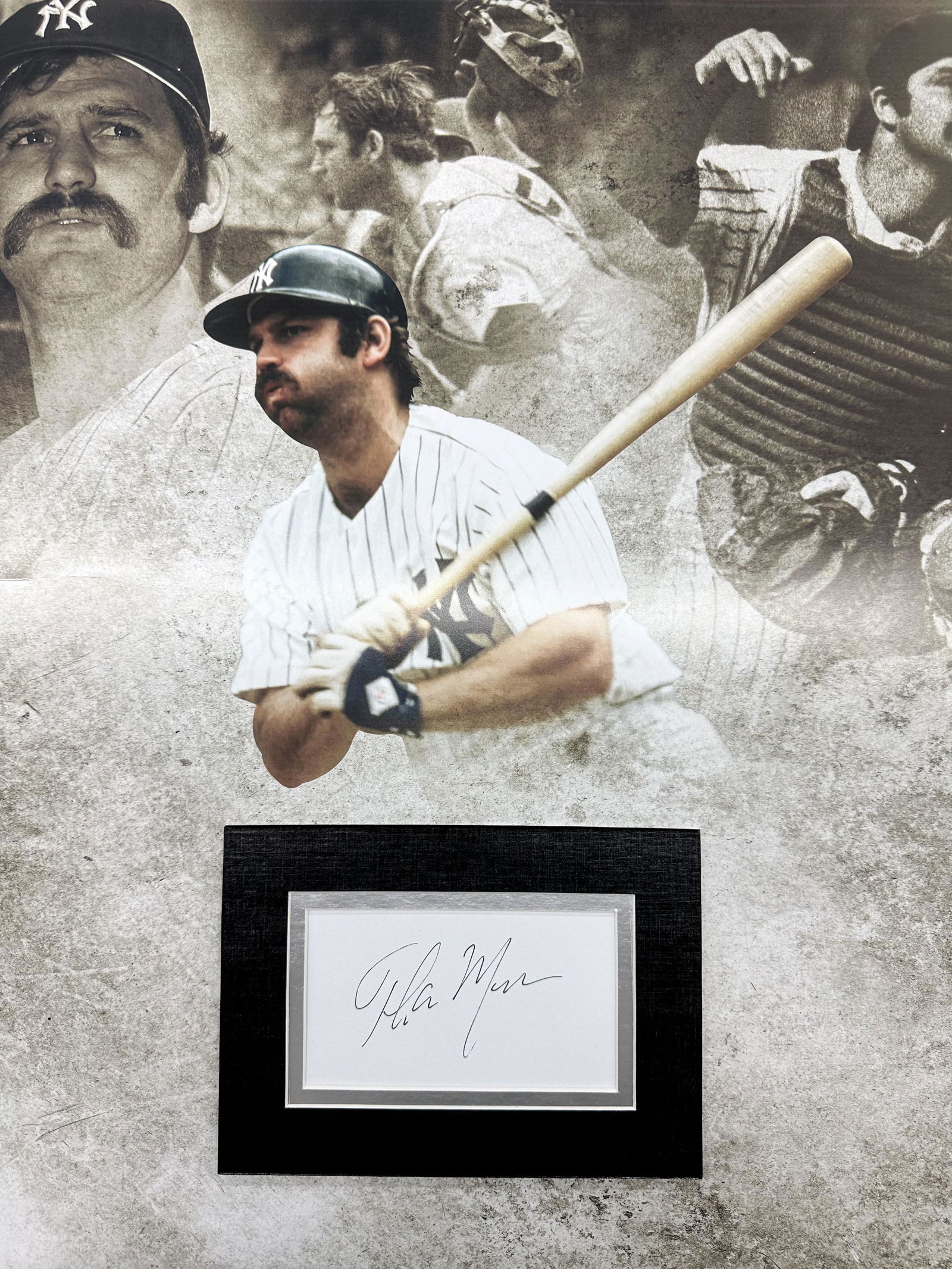 Thurman Munson Autographed Display (1 of 1)