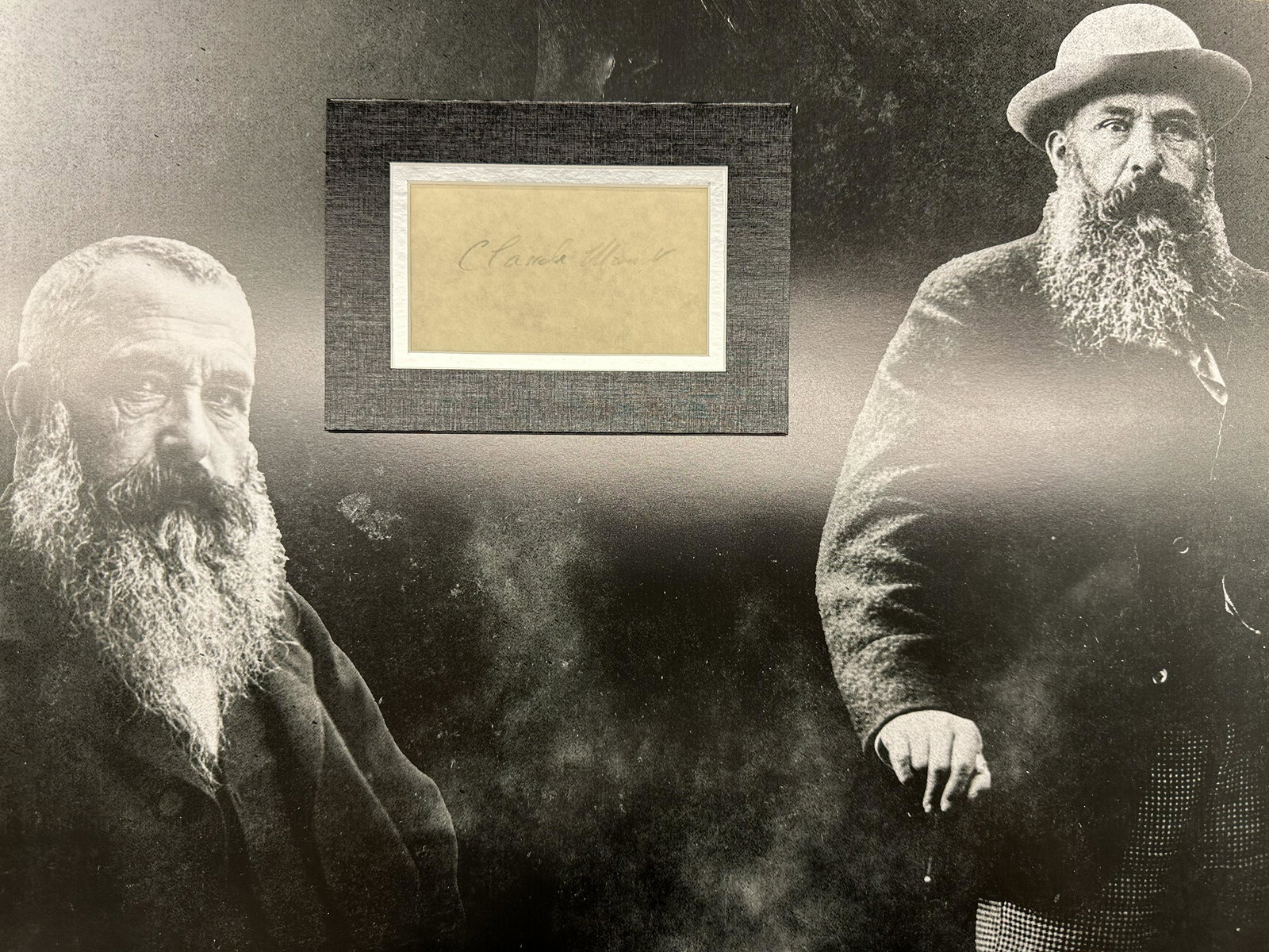 Claude Monet Autographed Display: Displays are not framed, and can be framed for a cost. Framed items will state they are framed in the name of the item. All signed items come with a COA from ICZ Auctions. Ask any and all questions BE