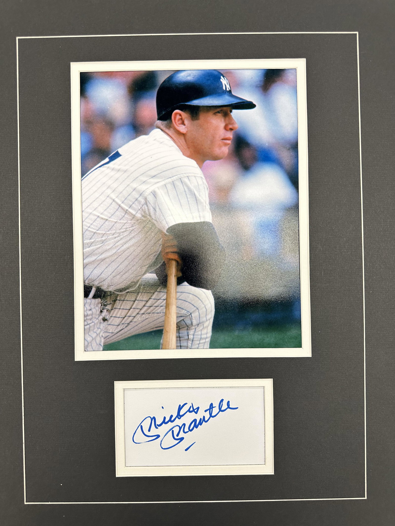 Mickey Mantle Autographed Display (1 of 1)