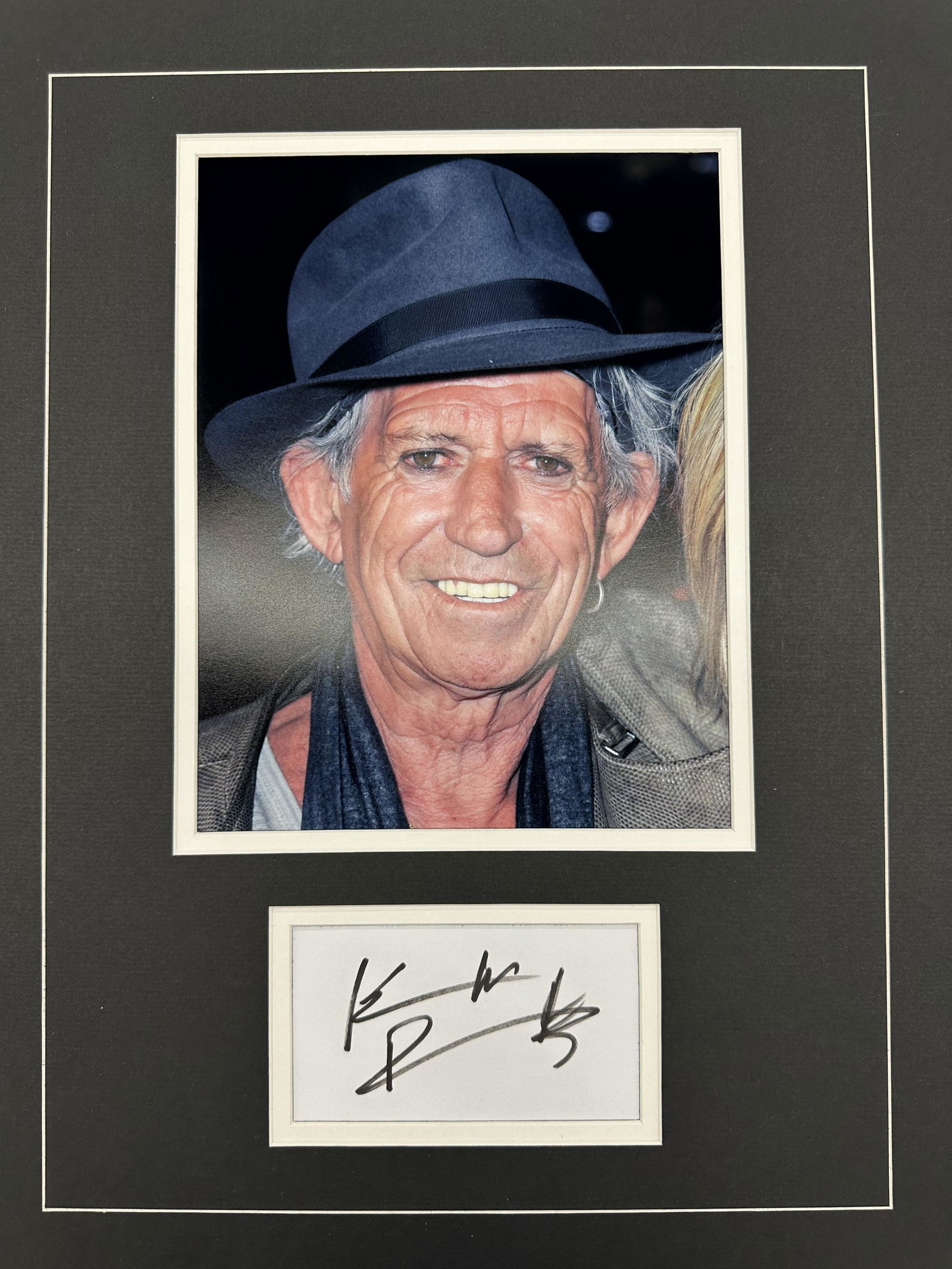 Keith Richards Autographed Display (1 of 1)
