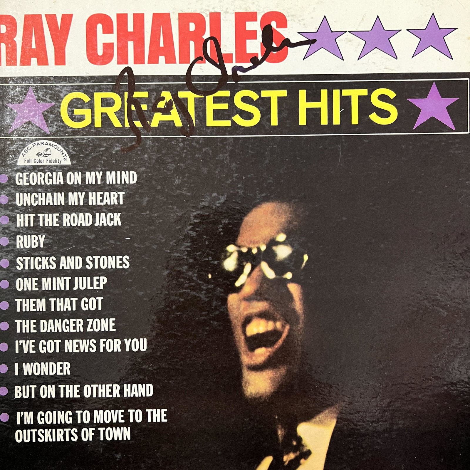 Ray Charles Autographed Album (1 of 1)