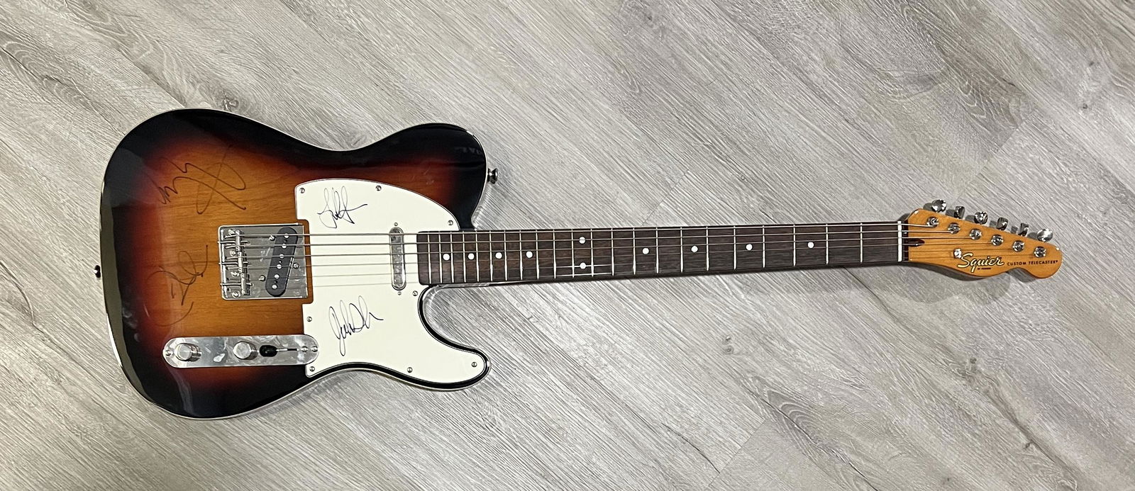 Led Zeppelin Autographed Guitar All 4 W/BONHAM (1 of 1)