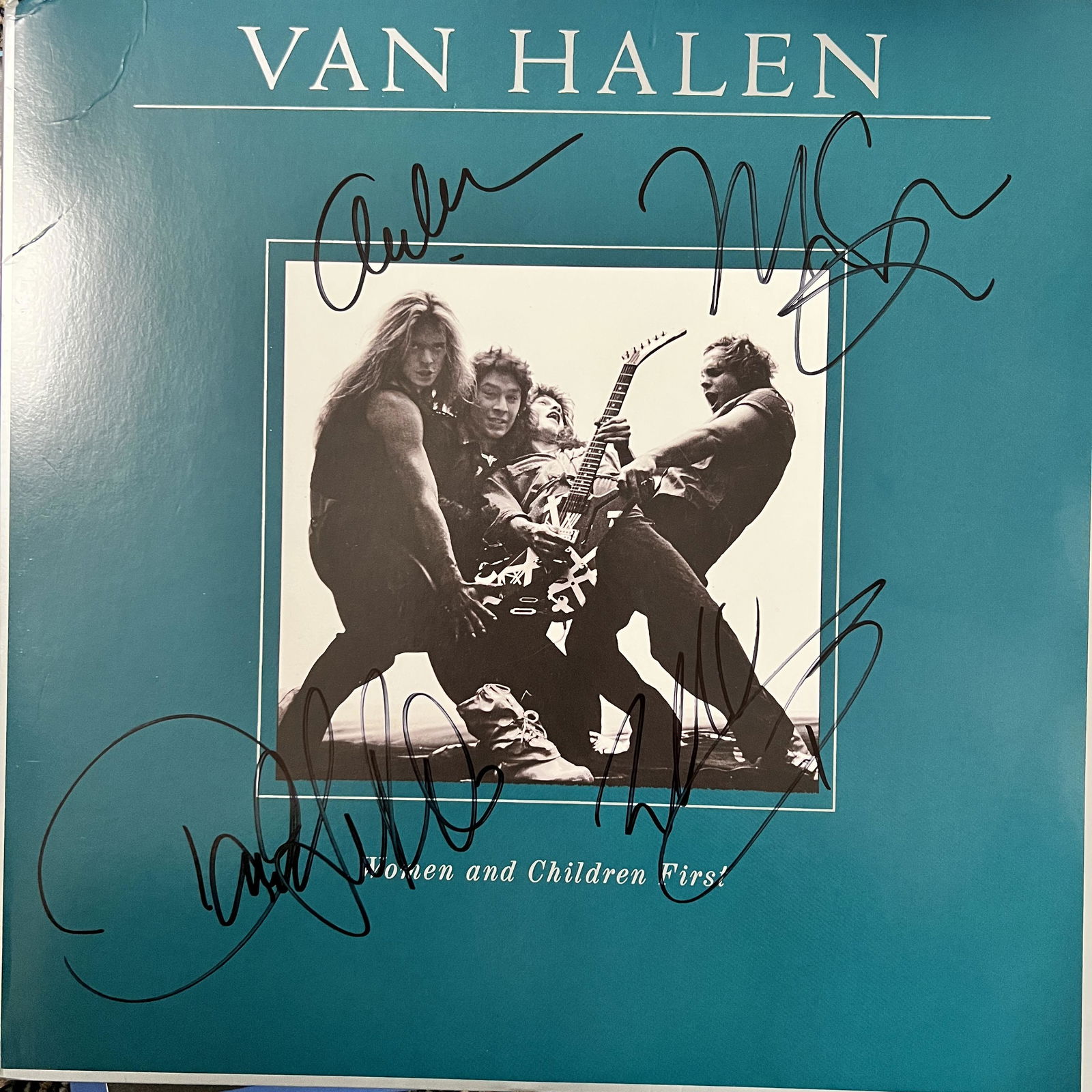 Van Halen Autographed Album All 4 (1 of 1)
