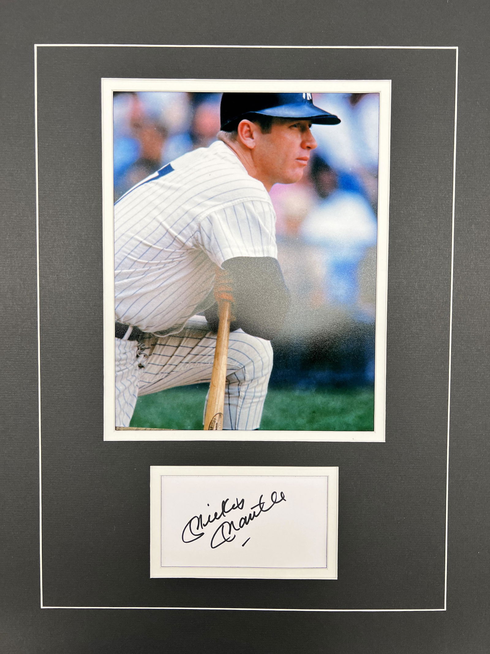 Mickey Mantle Autographed Display (1 of 1)