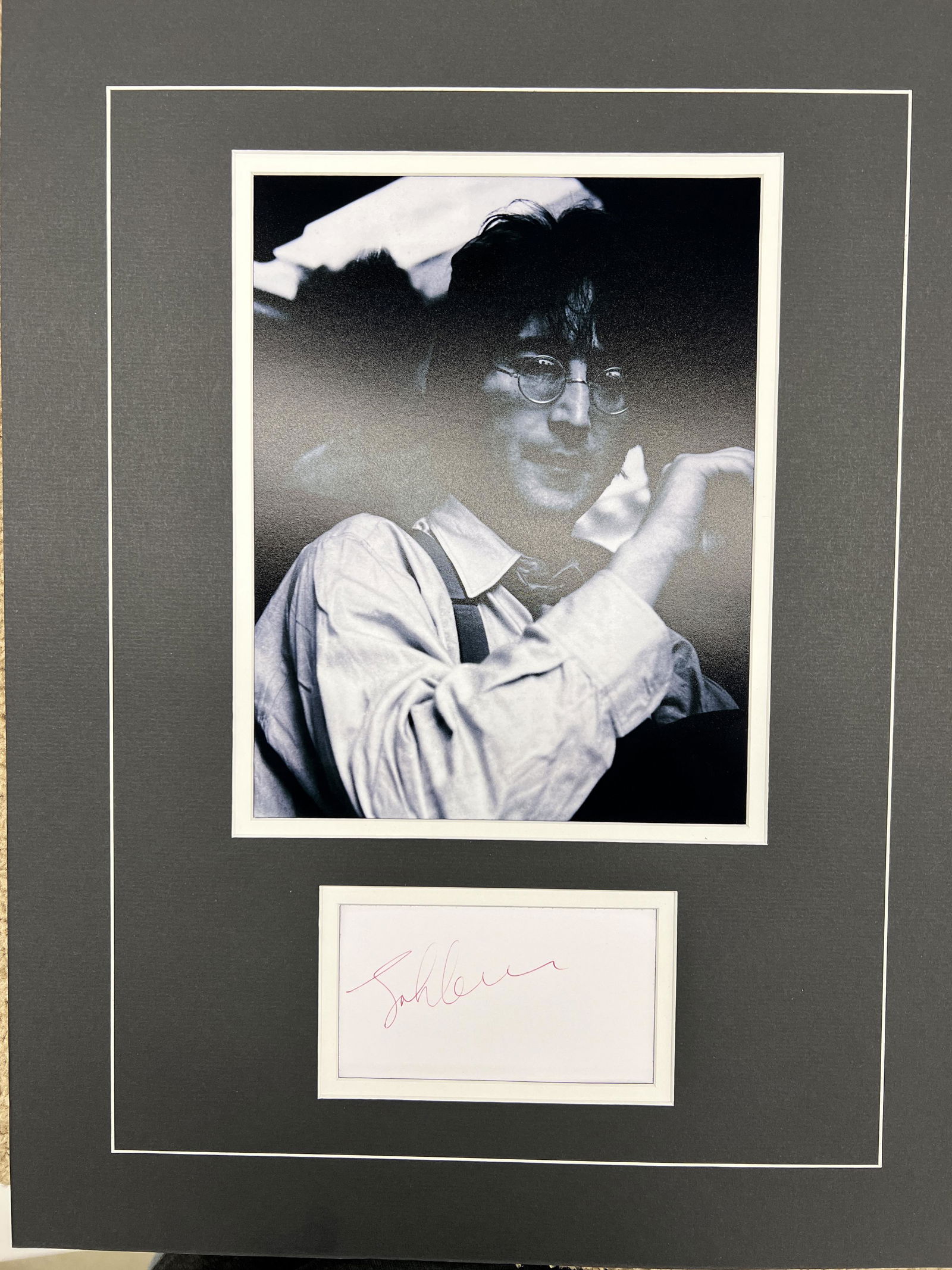John Lennon Autographed Display (1 of 1)