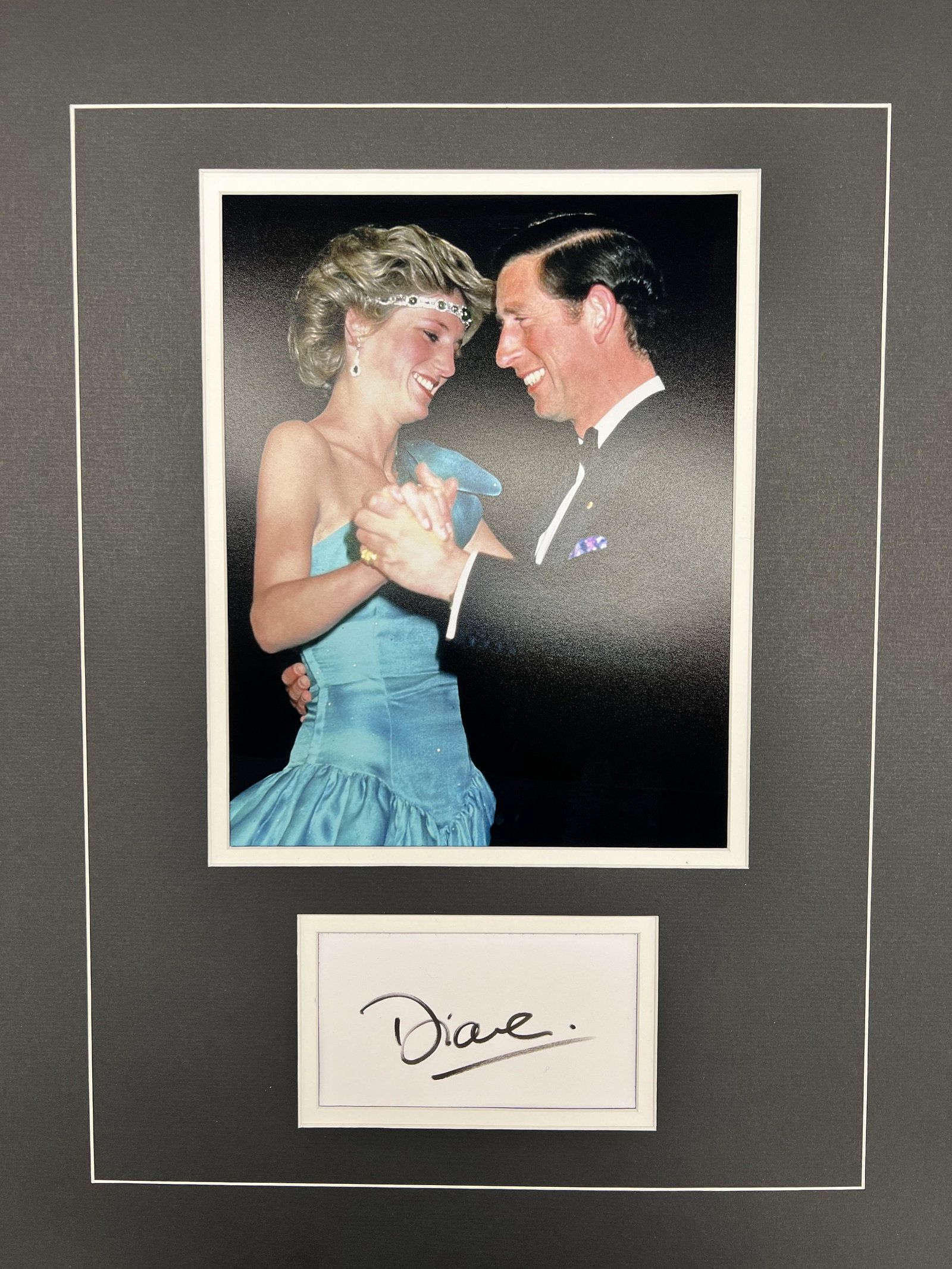Princess Diana Autographed Display (1 of 1)