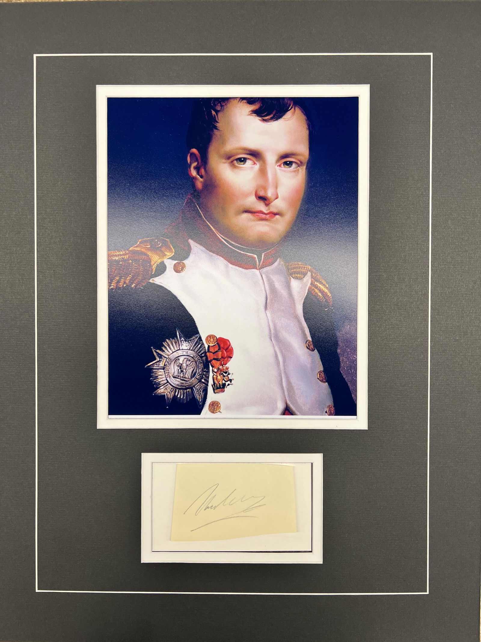 Napolean Autographed Display (1 of 1)
