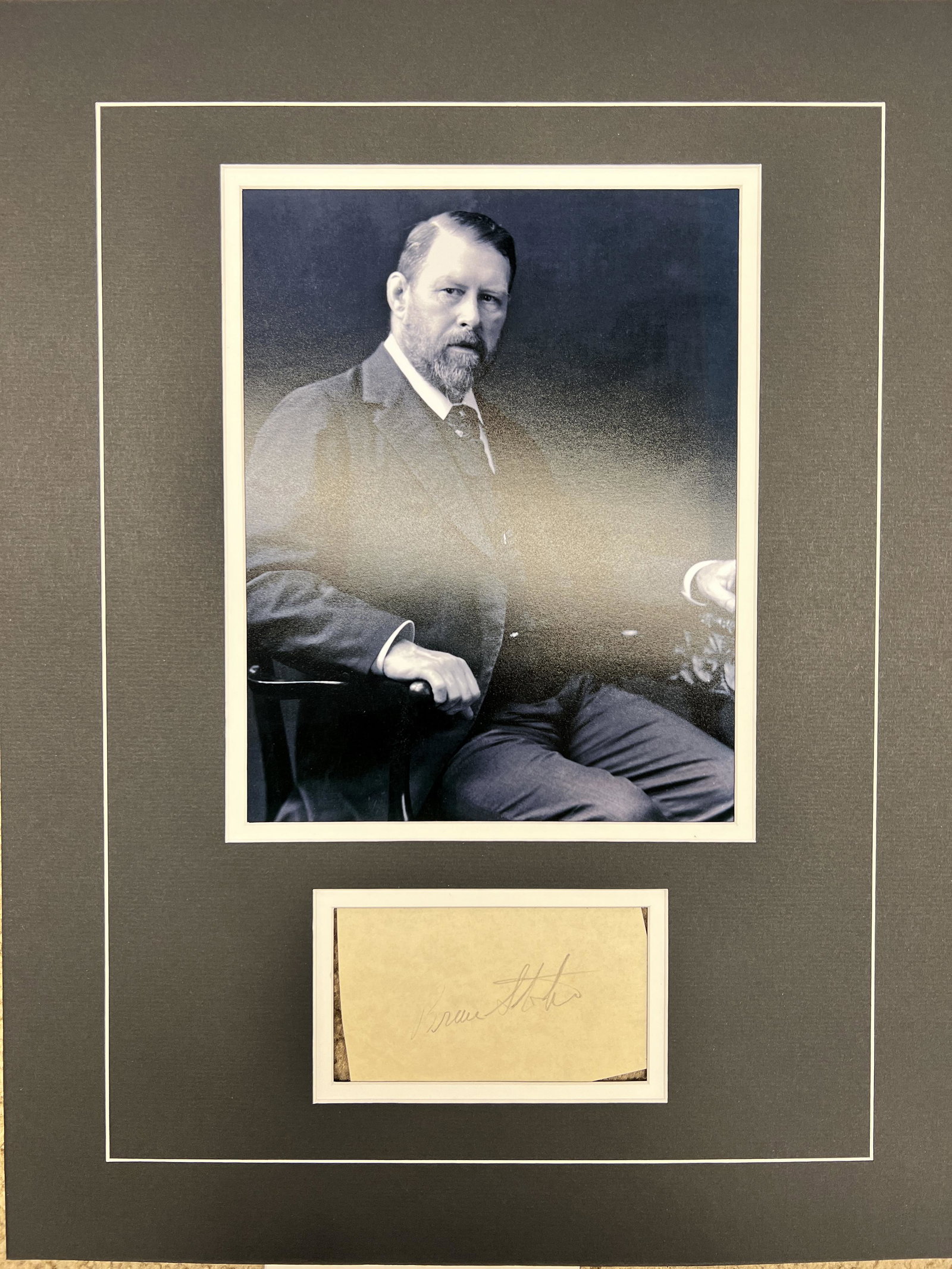Bram Stoker Autographed Display (1 of 1)