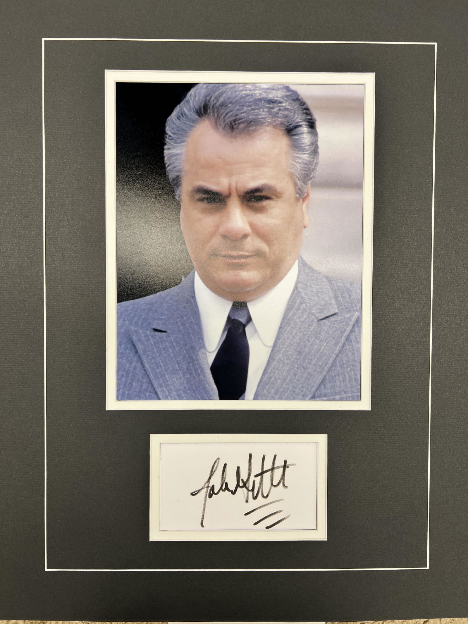 John Gotti Autographed Display (1 of 1)