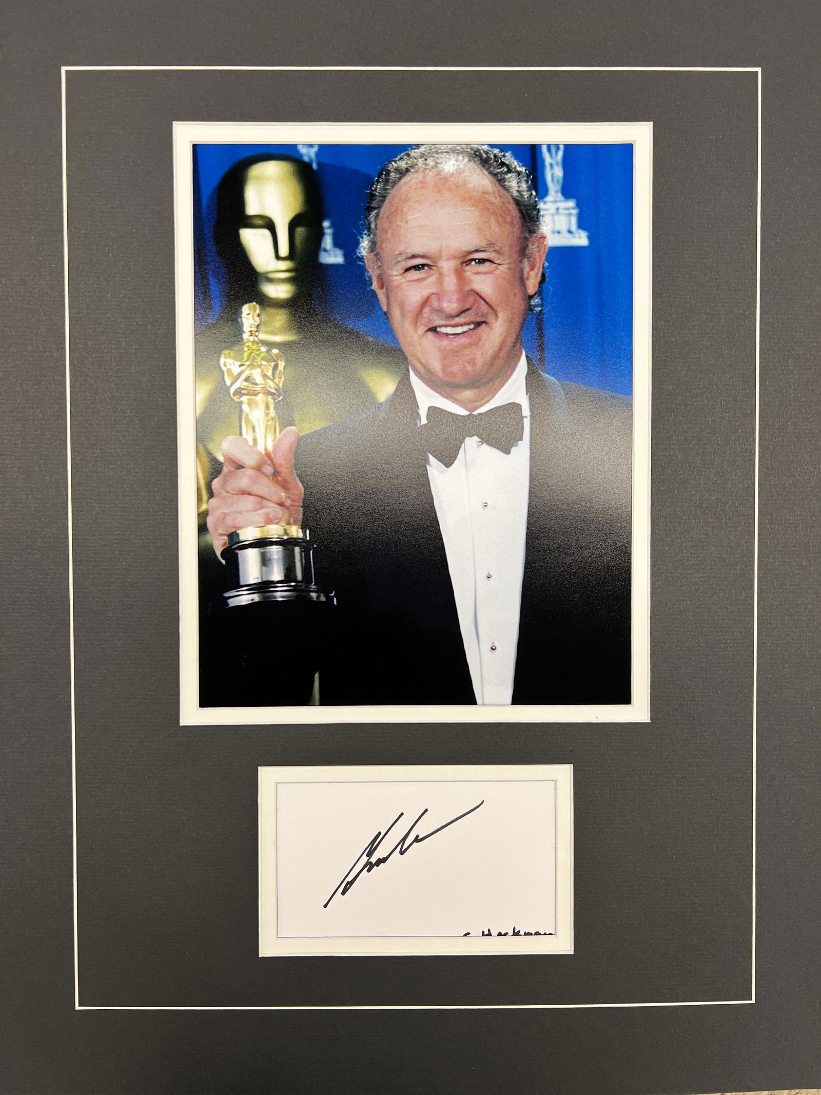 GENE HACKMAN Autographed Display (1 of 1)