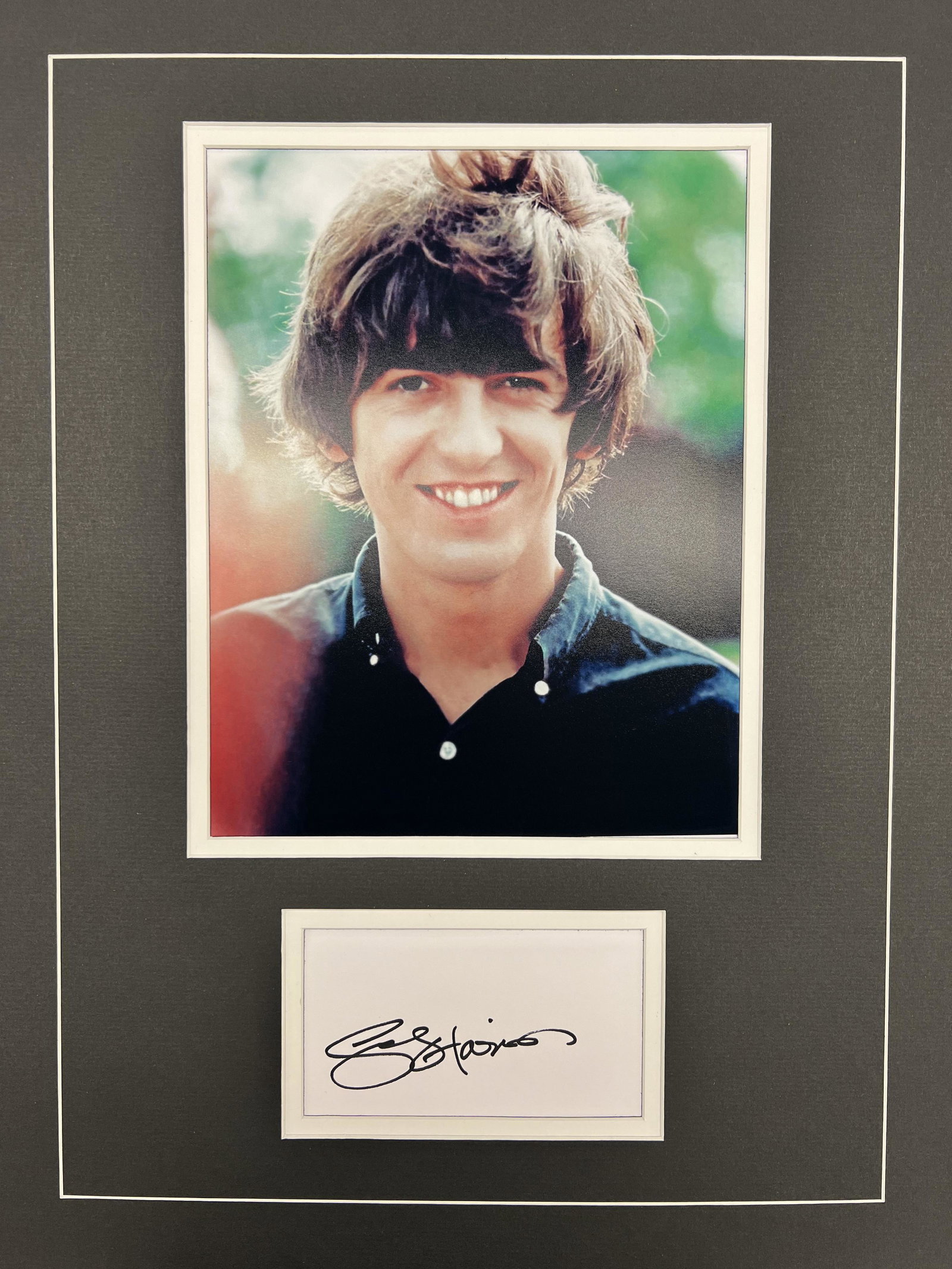 George Harrison Autographed Display (1 of 1)