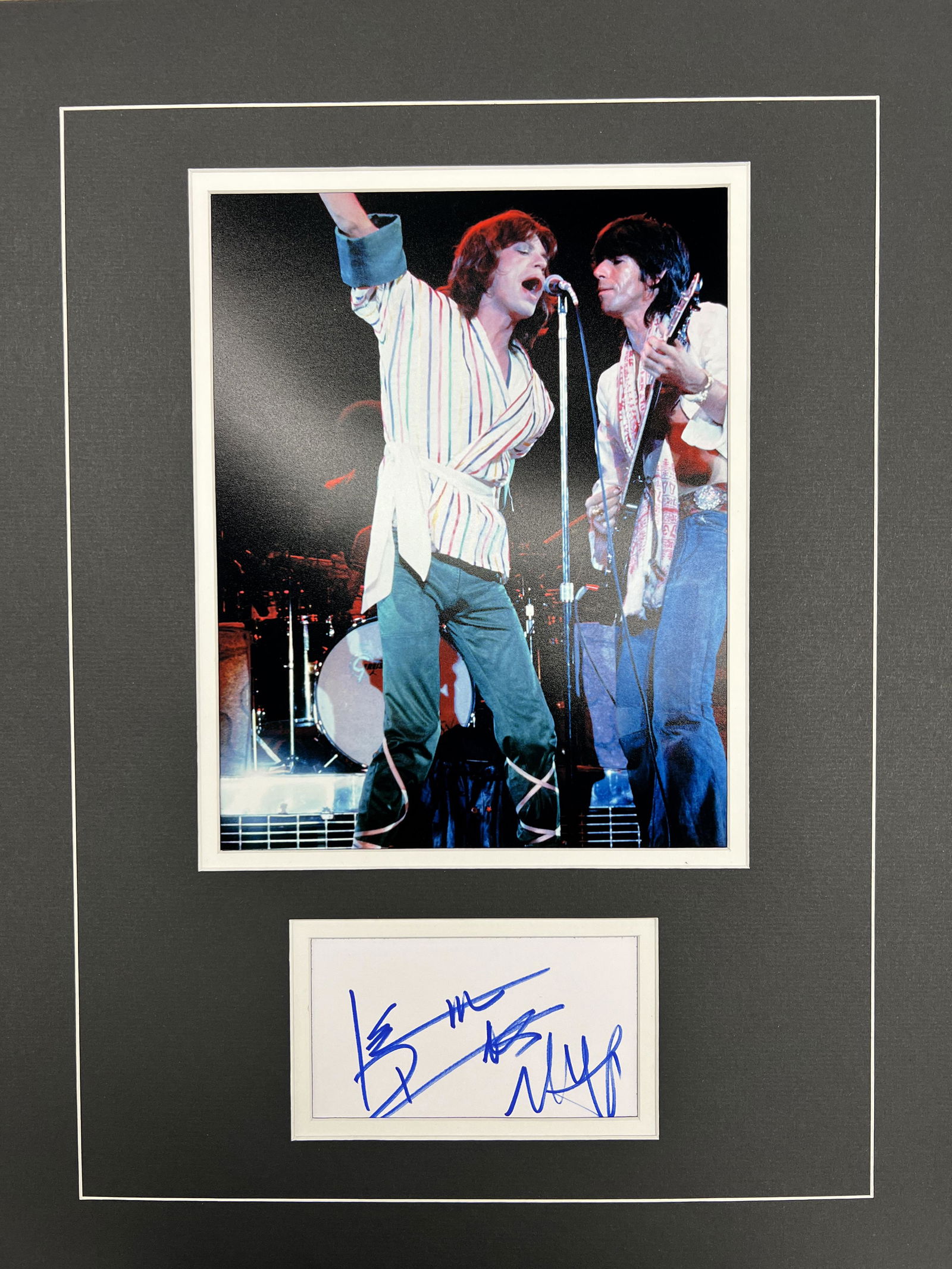 Keith and Mick Autographed Display (1 of 1)