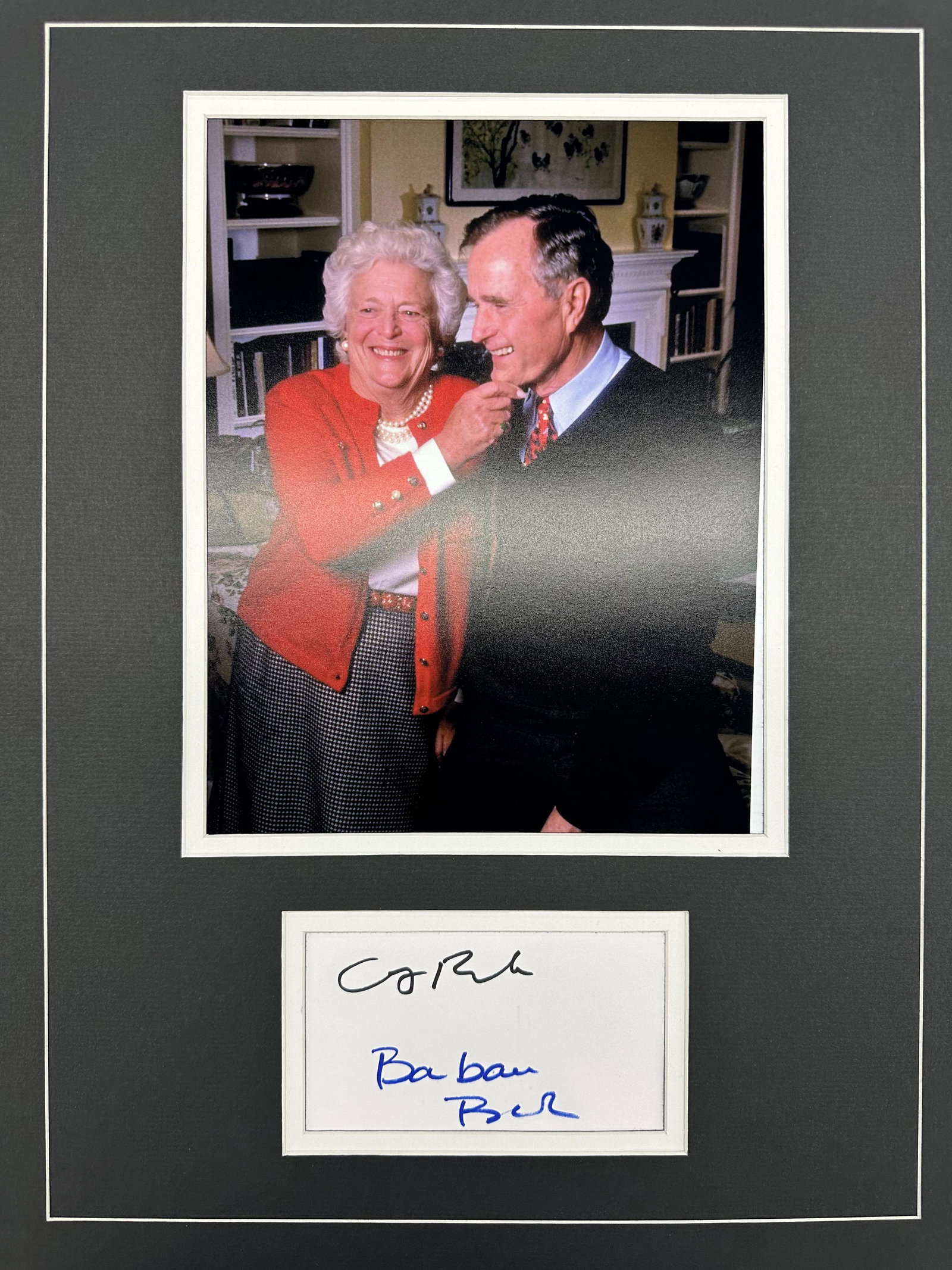 George & Barbara Bush Autographed Display (1 of 1)