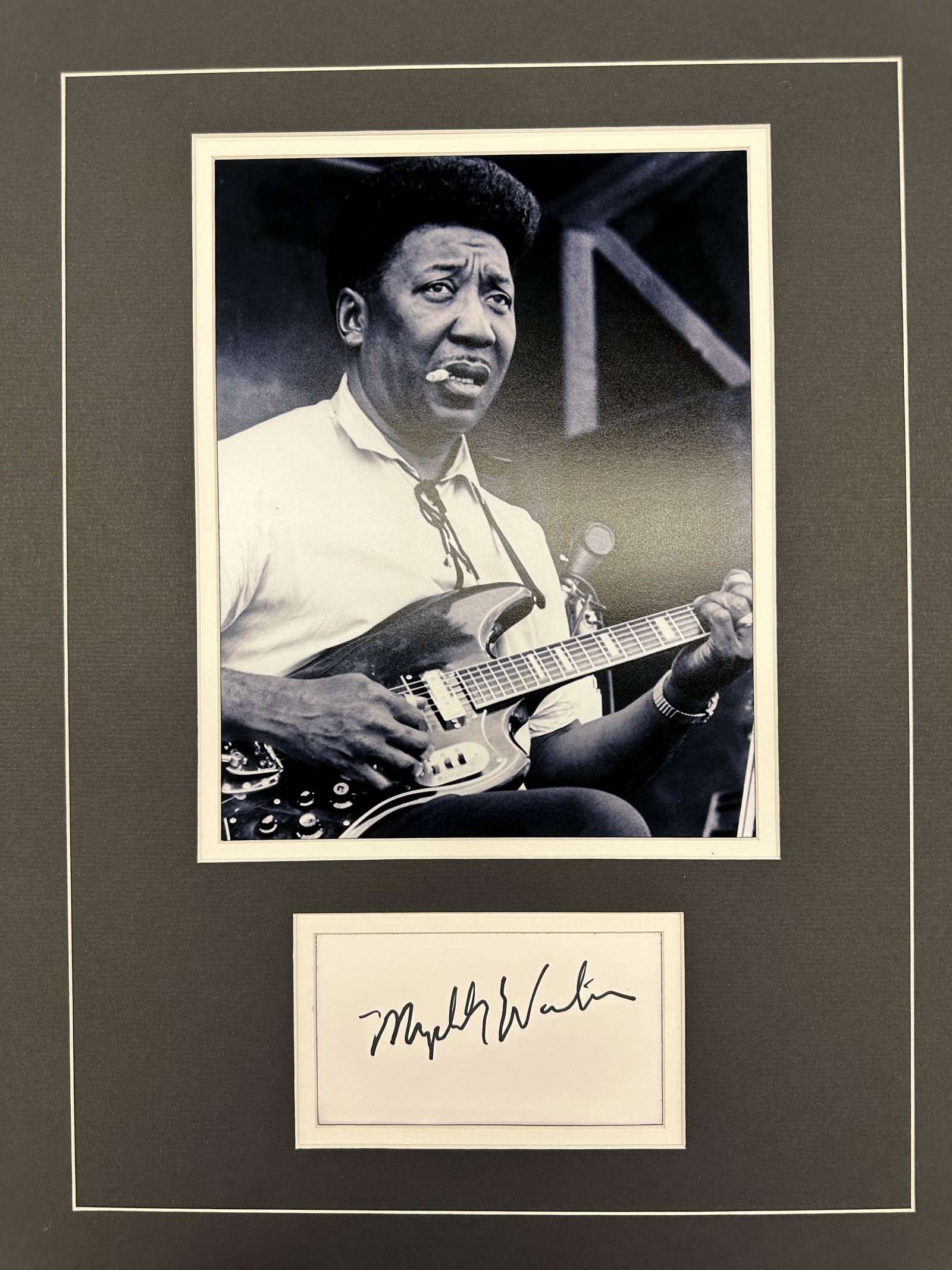 Muddy Waters AUTOGRAPHED Display (1 of 1)