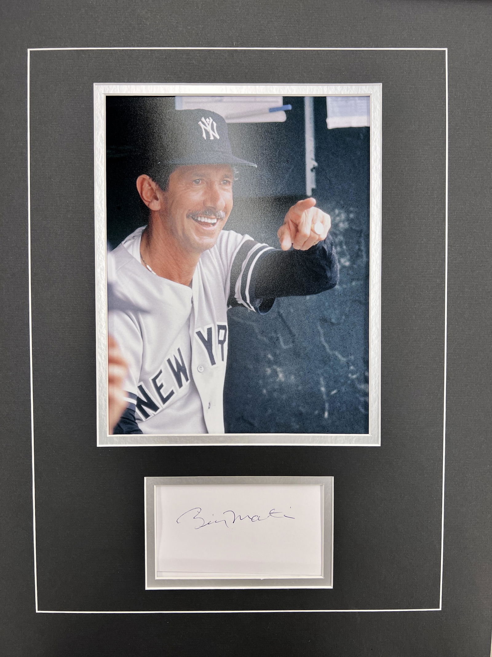 Billy Martin Autographed Display (1 of 1)