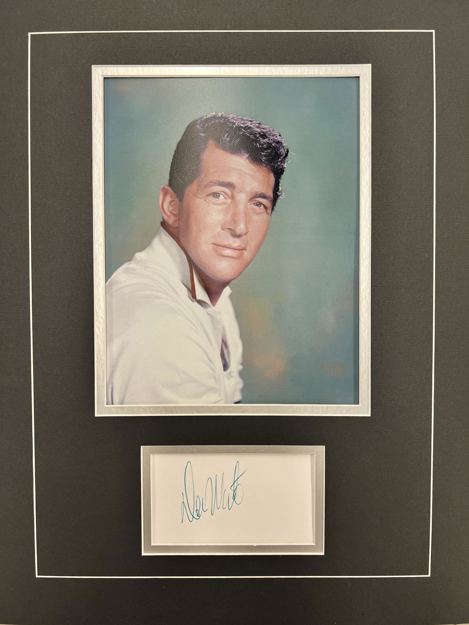 Dean Martin Autographed Display (1 of 1)