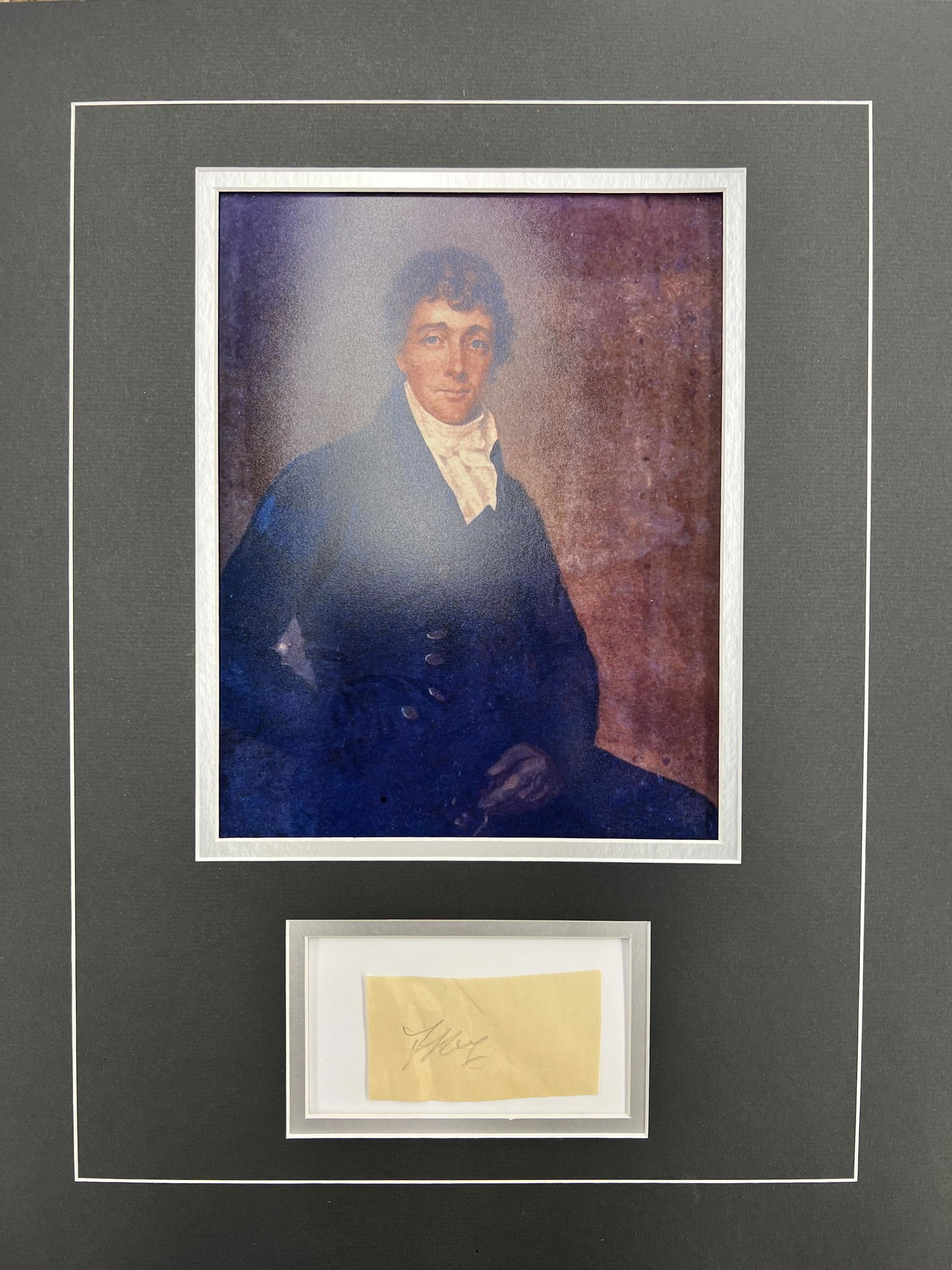 Francis Scott Key Autographed Display (1 of 1)