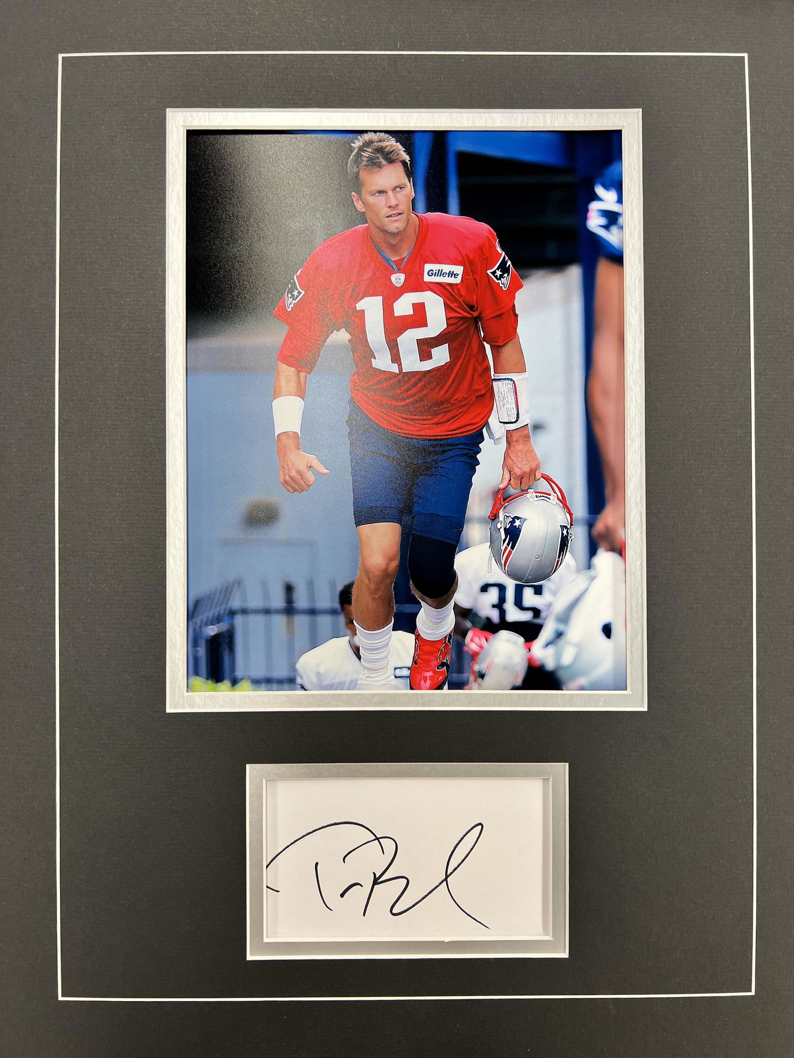 Tom Brady Autographed Display (1 of 1)