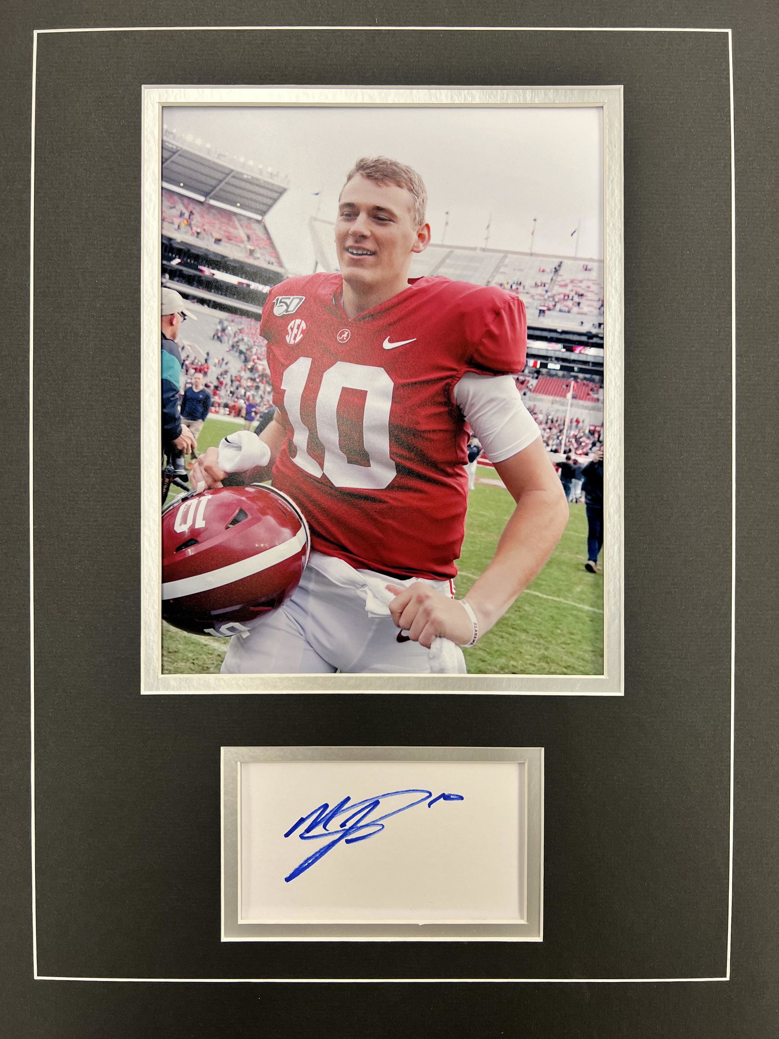 Mac Jones Autographed Display (1 of 1)