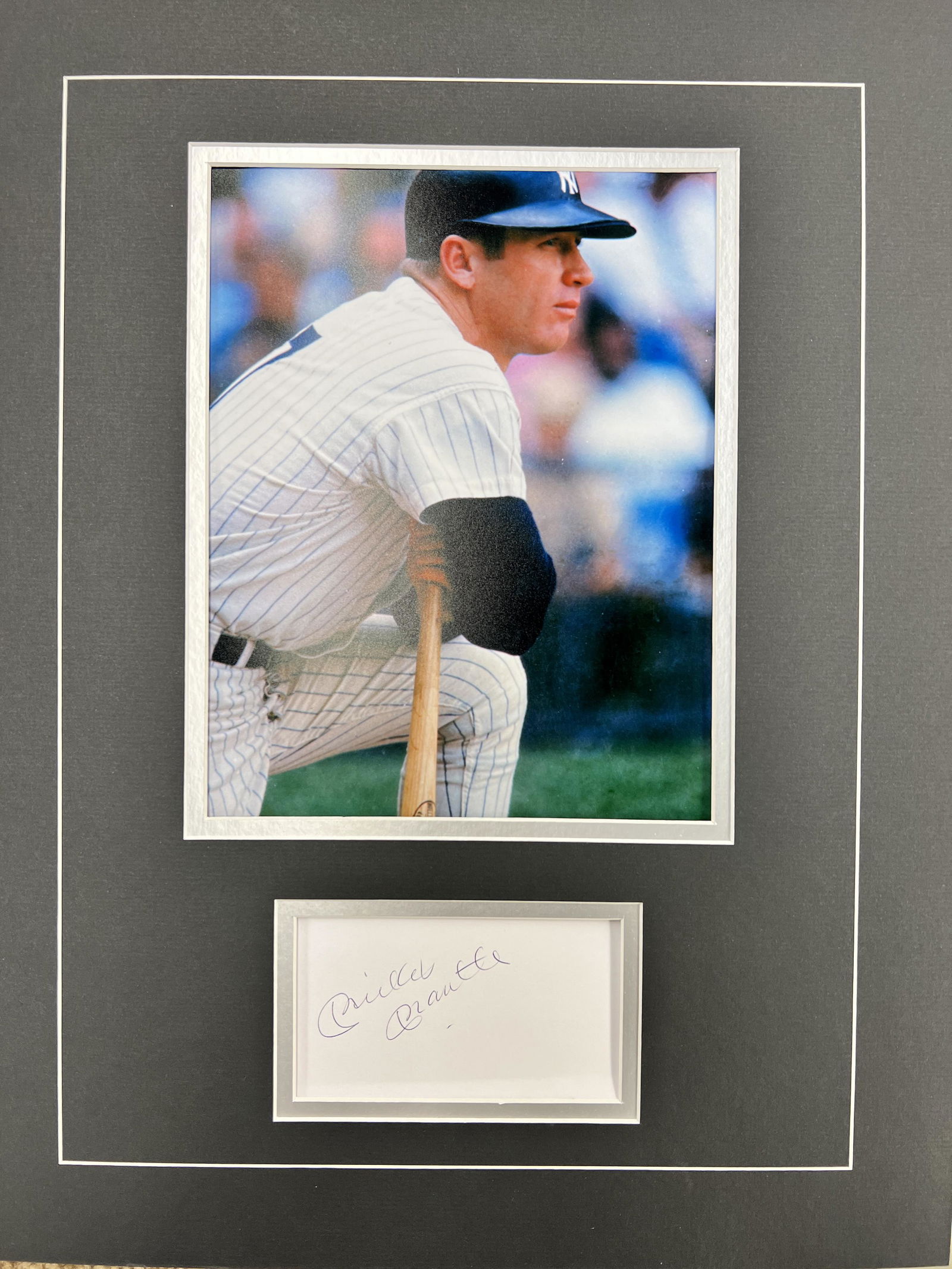 Mickey Mantle Autographed Display (1 of 1)