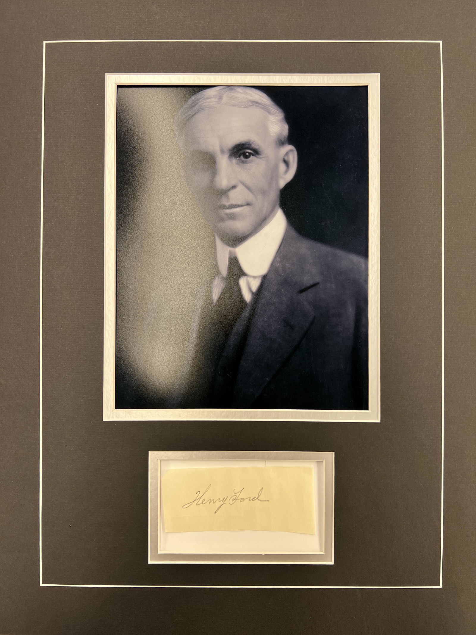 Henry Ford Autographed Display (1 of 1)