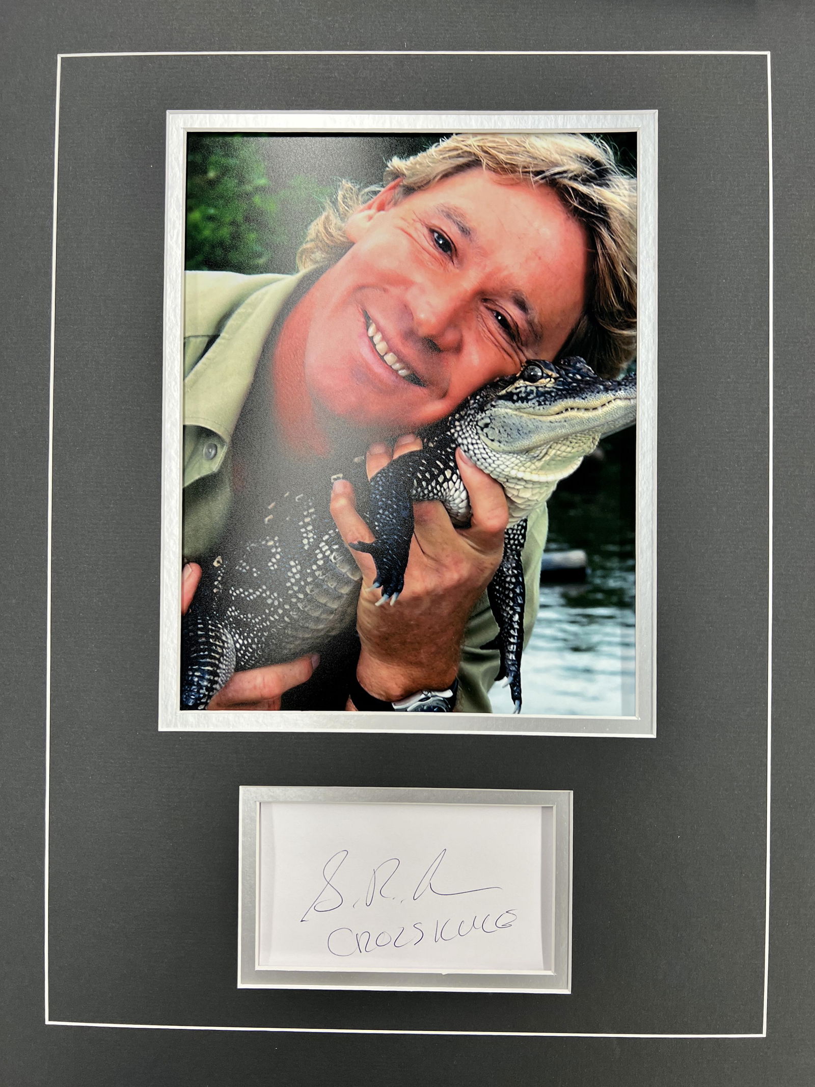 Steve Irwin Autographed Display (1 of 1)