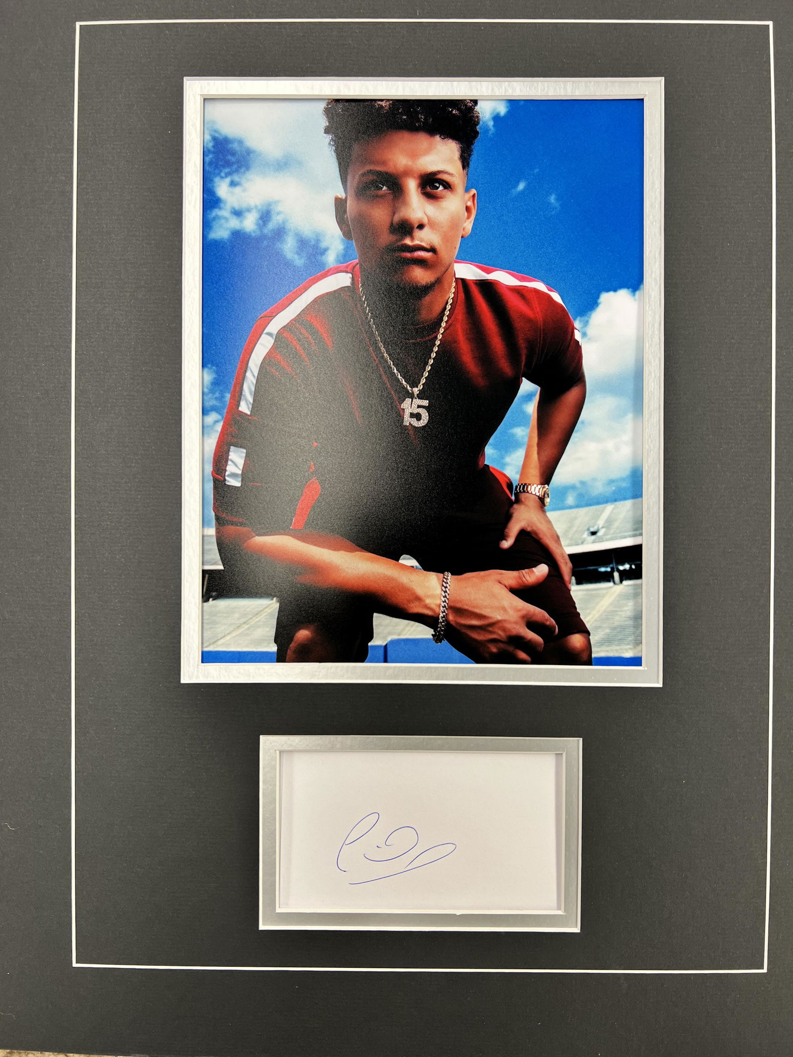 Patrick Mahomes Autographed Display (1 of 1)