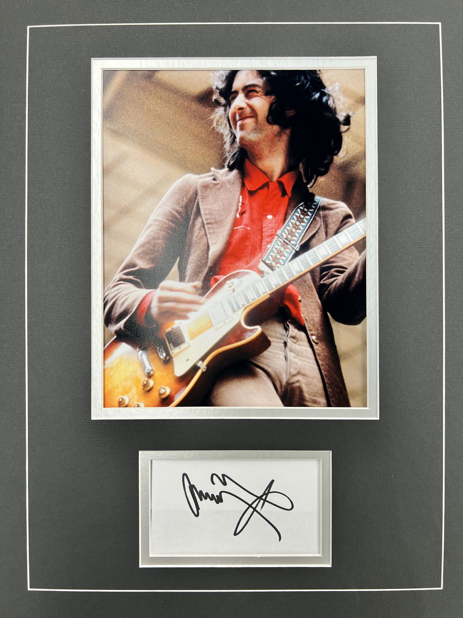 Jimmy Page Autographed Display (1 of 1)