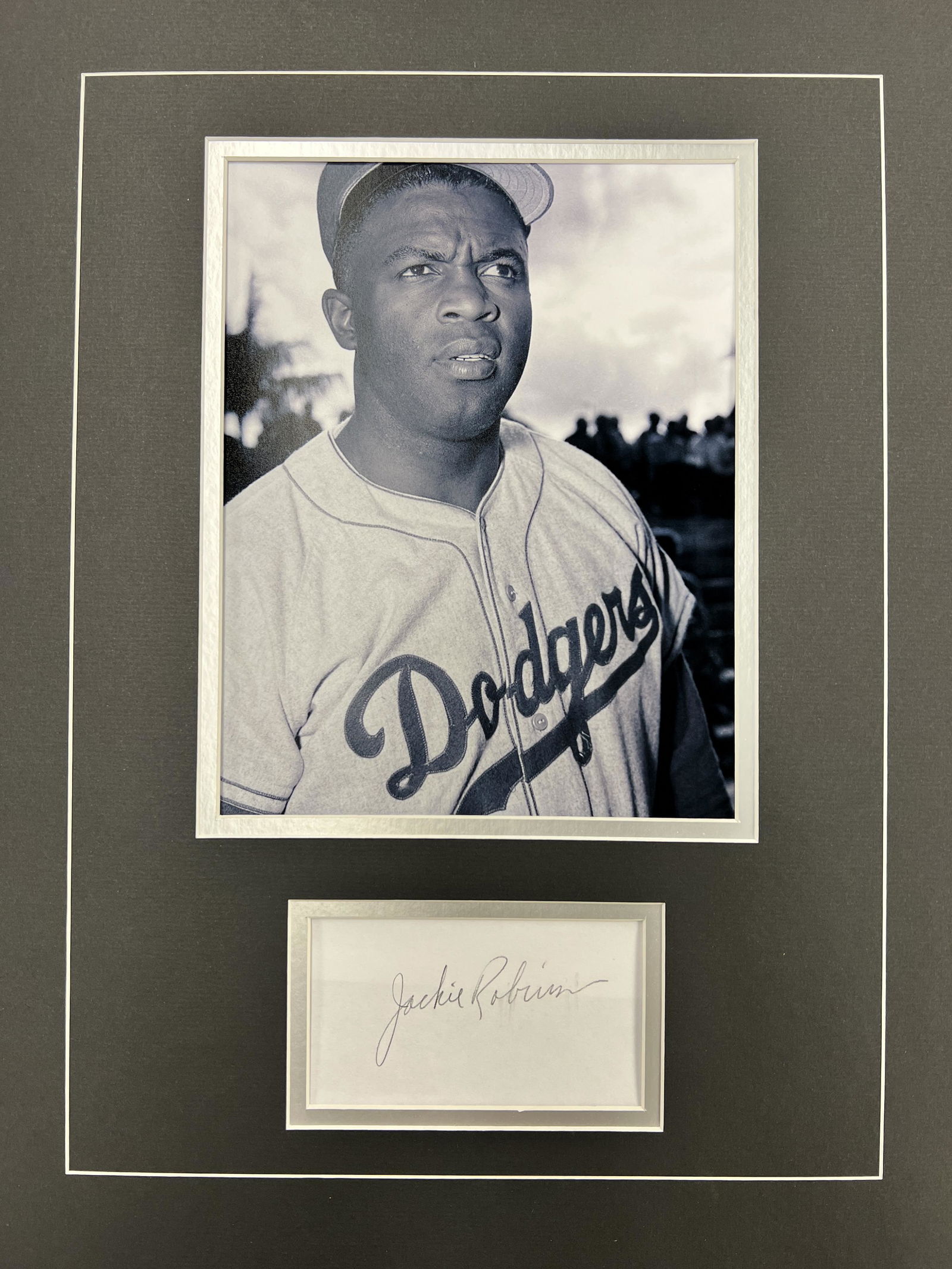Jackie Robinson Autographed Display (1 of 1)