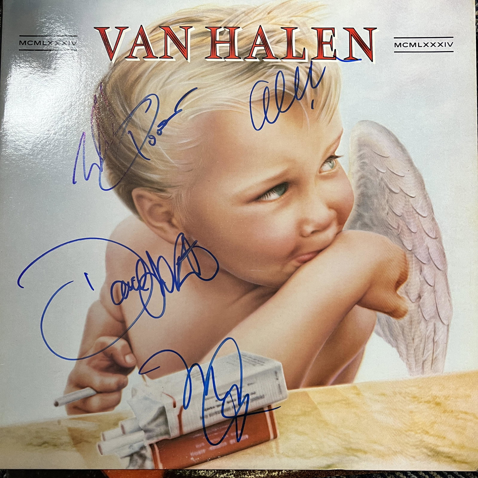 Van Halen Autographed Album: Displays are not framed, and can be framed for a cost. Framed items will state they are framed in the name of the item. All signed items come with a COA from ICZ Auctions. Ask any and all questions BE