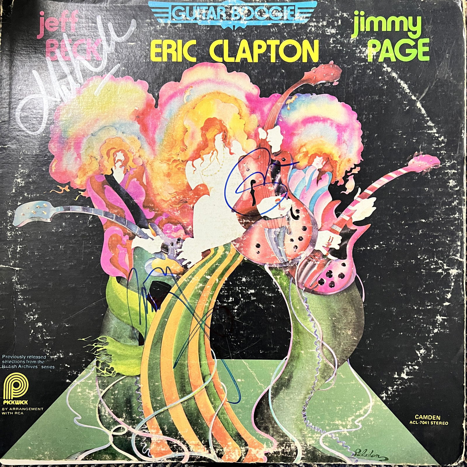 PAGE BECK CLAPTON Autographed Album (1 of 1)