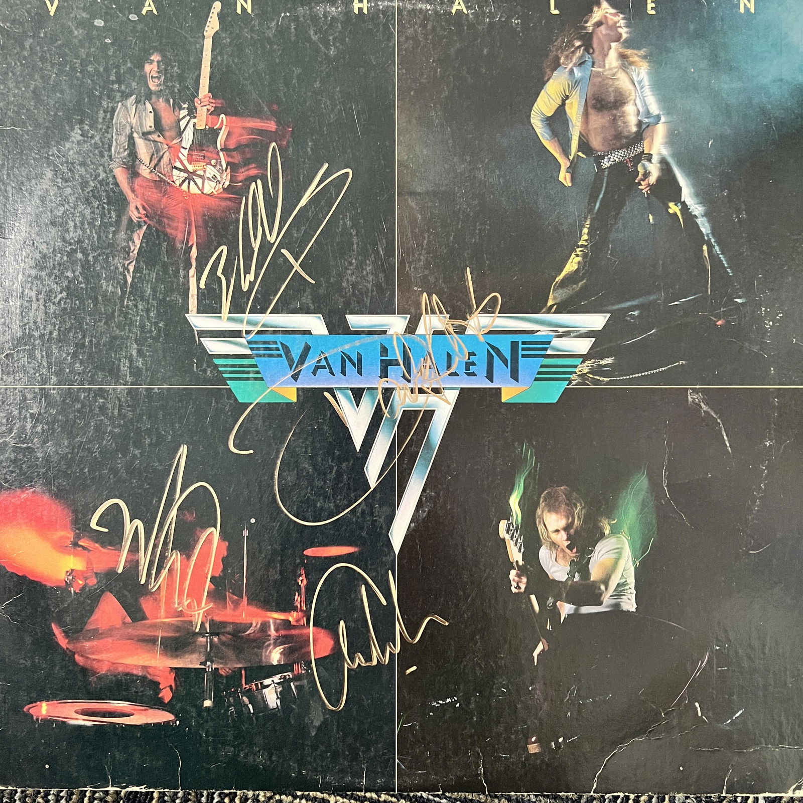 Van Halen Autographed Album All 4 (1 of 1)