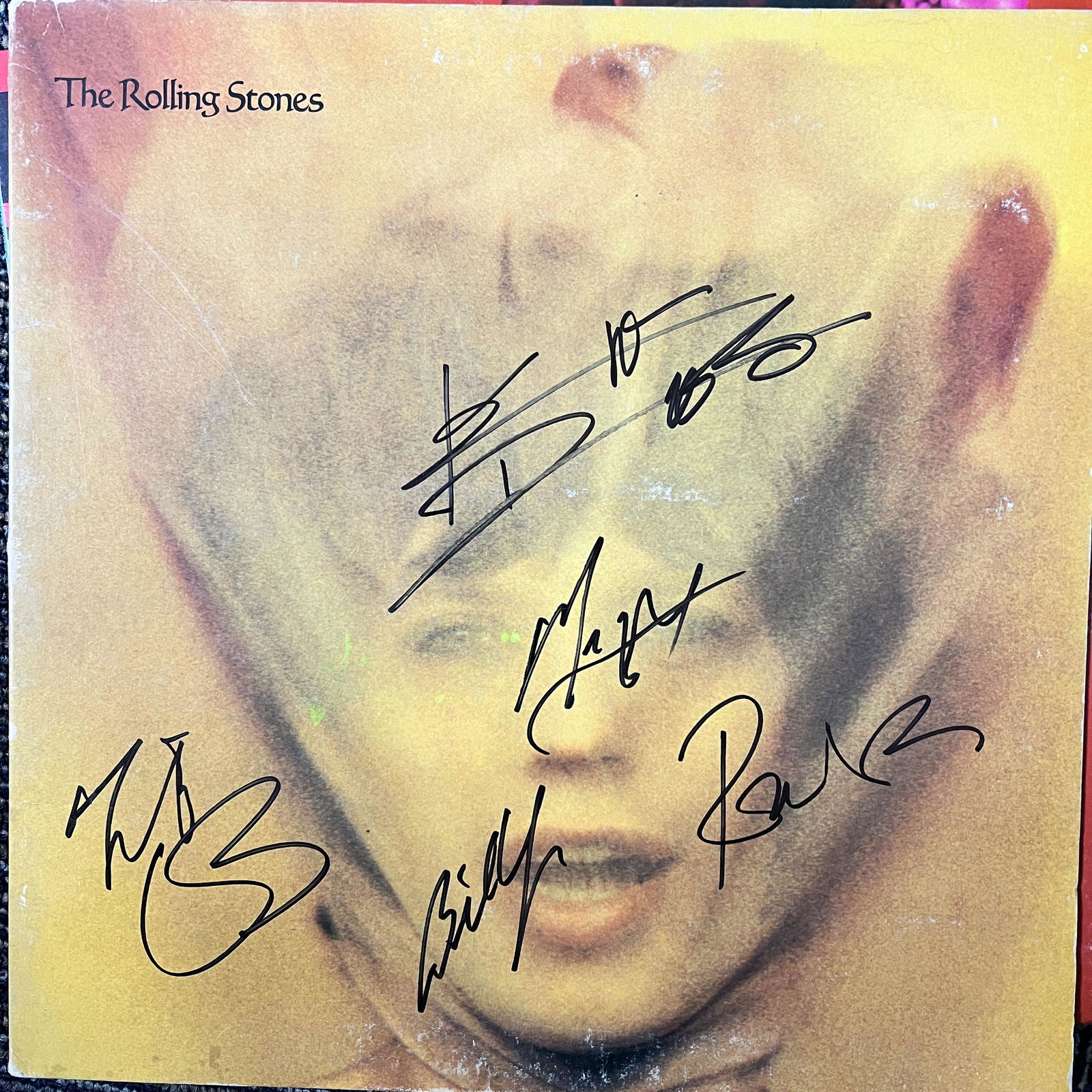 The Rolling Stones Autographed Album KEITH MICK CHARLIE RONNIE Bill (1 of 1)