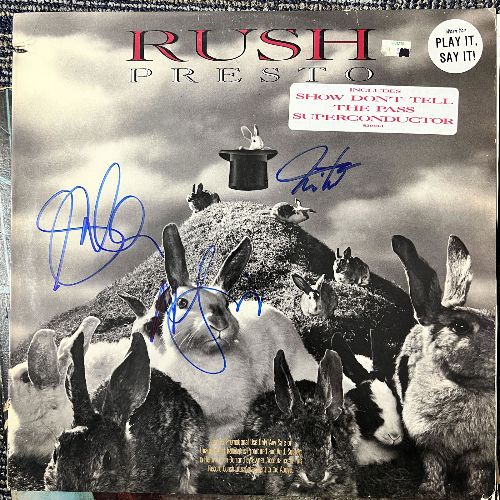 Rush Autographed Album All 3 (1 of 1)