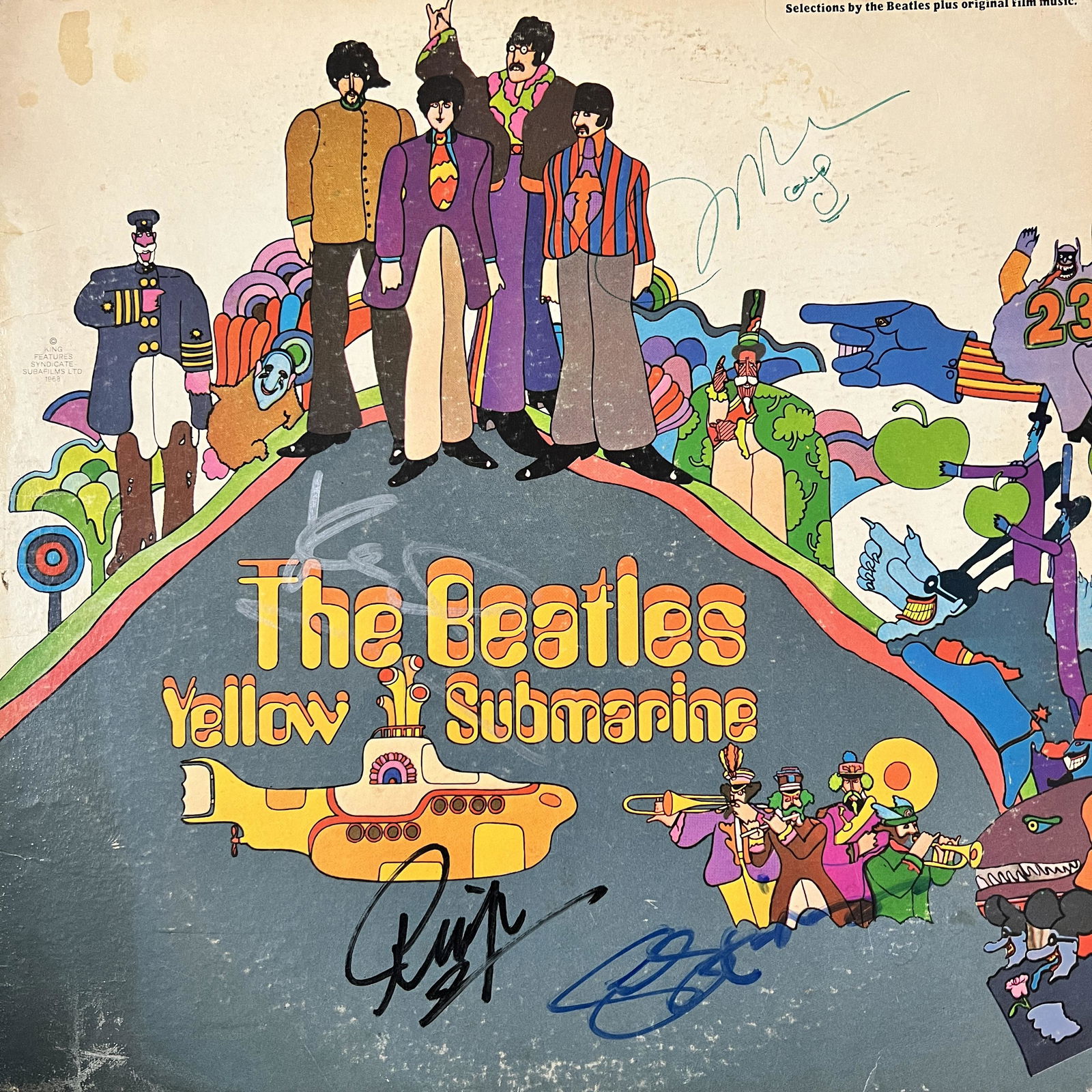 The Beatles Autographed Album All 4 Lennon (1 of 1)