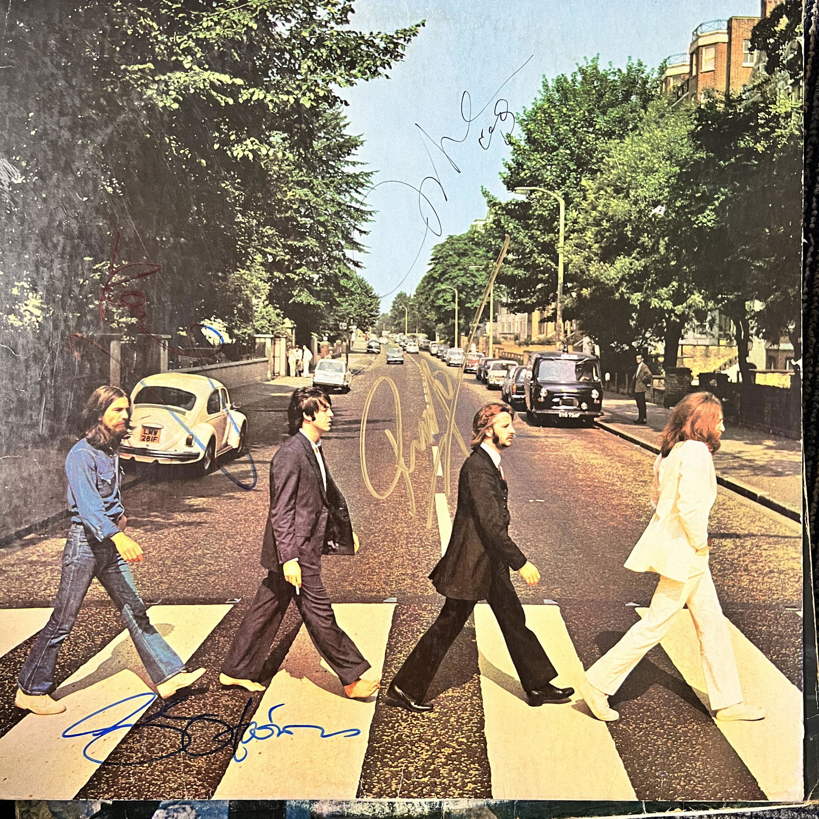 The Beatles Autographed Album All 4 Lennon Abbey Road (1 of 1)