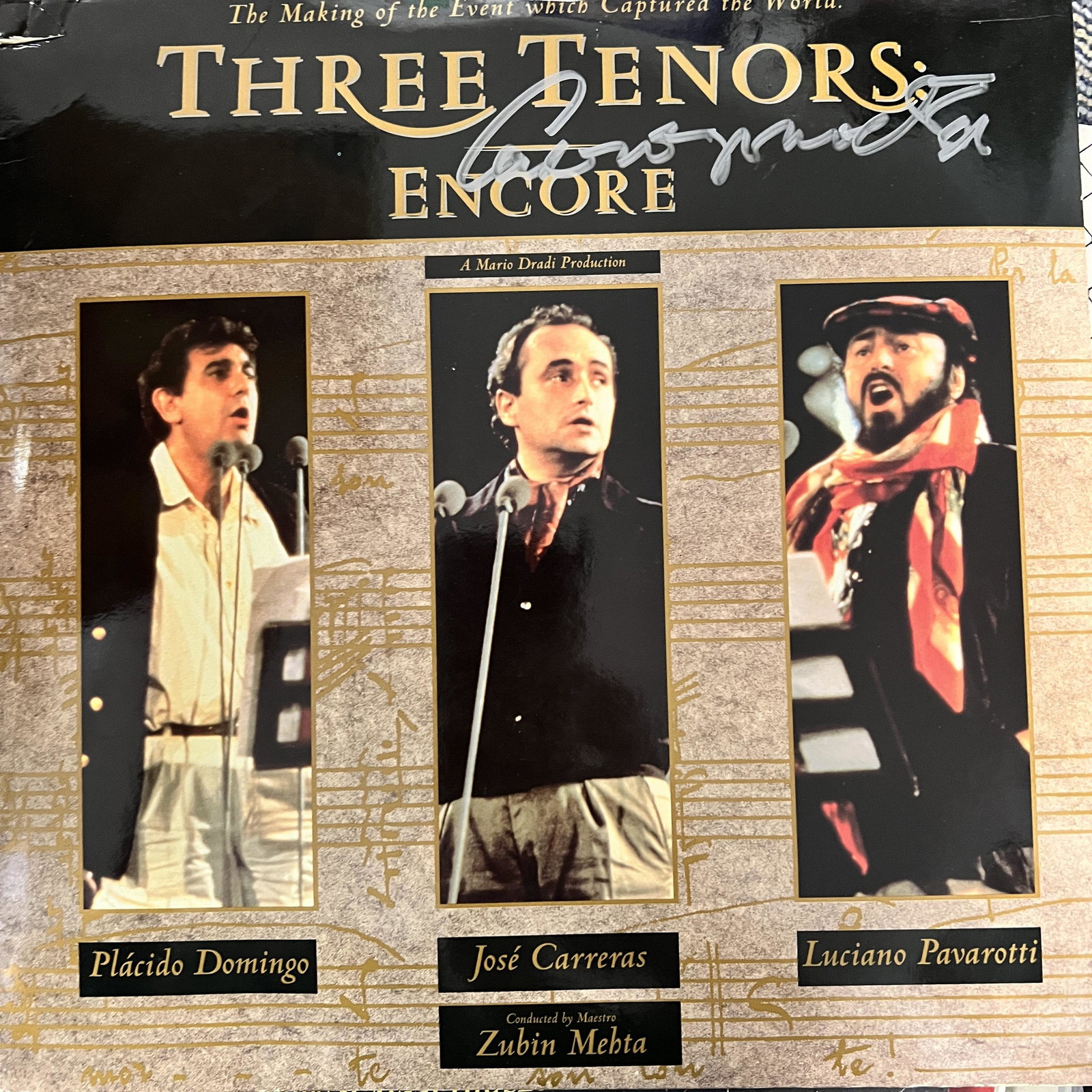 Luciano Pavarotti Autographed Album (1 of 1)