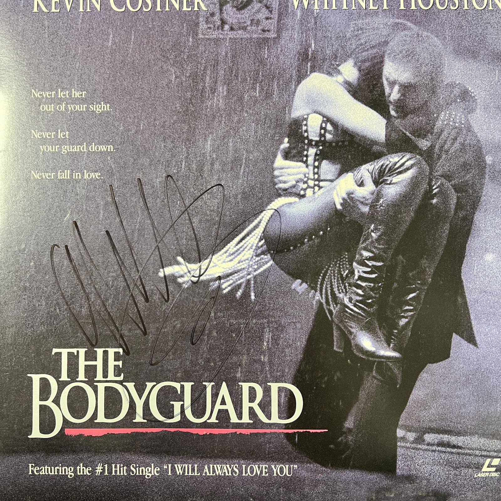 Whitney Houston Autographed Laserdisc (1 of 1)