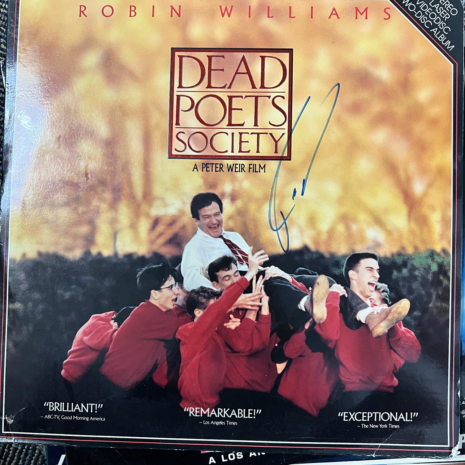 Robin Williams Autographed Laserdisc (1 of 1)