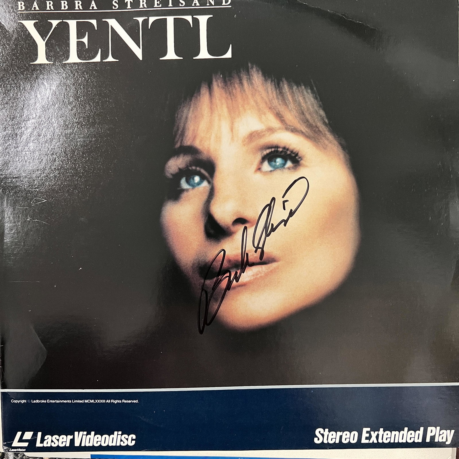 Barbara Streisand Autographed Laserdisc (1 of 1)
