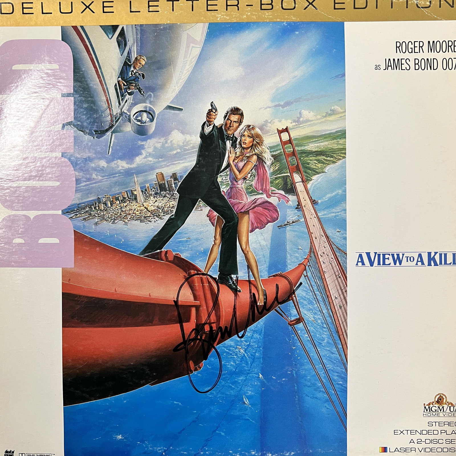 Roger Moore Autographed Laserdisc (1 of 1)