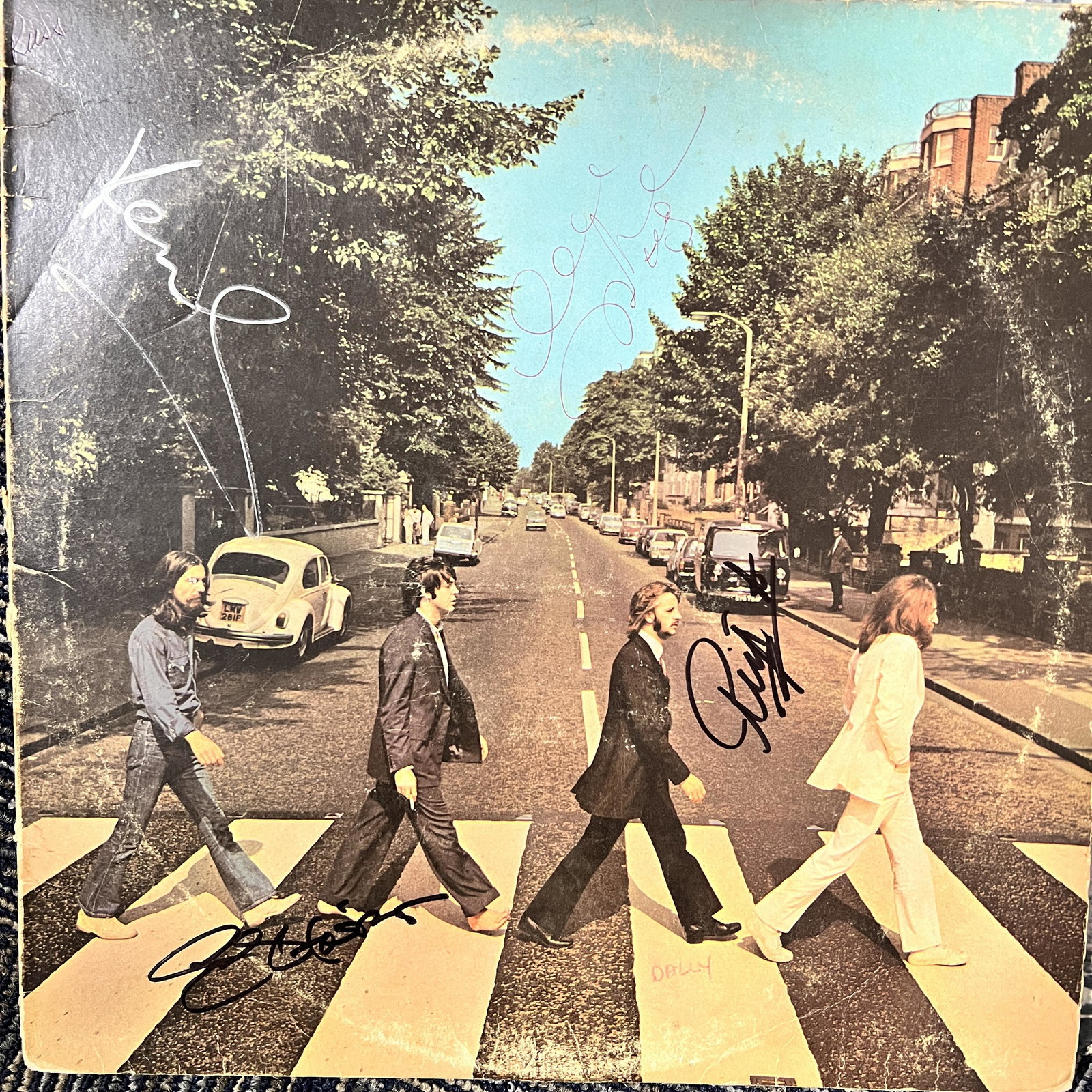 The Beatles Abby Road Autographed Album (1 of 1)