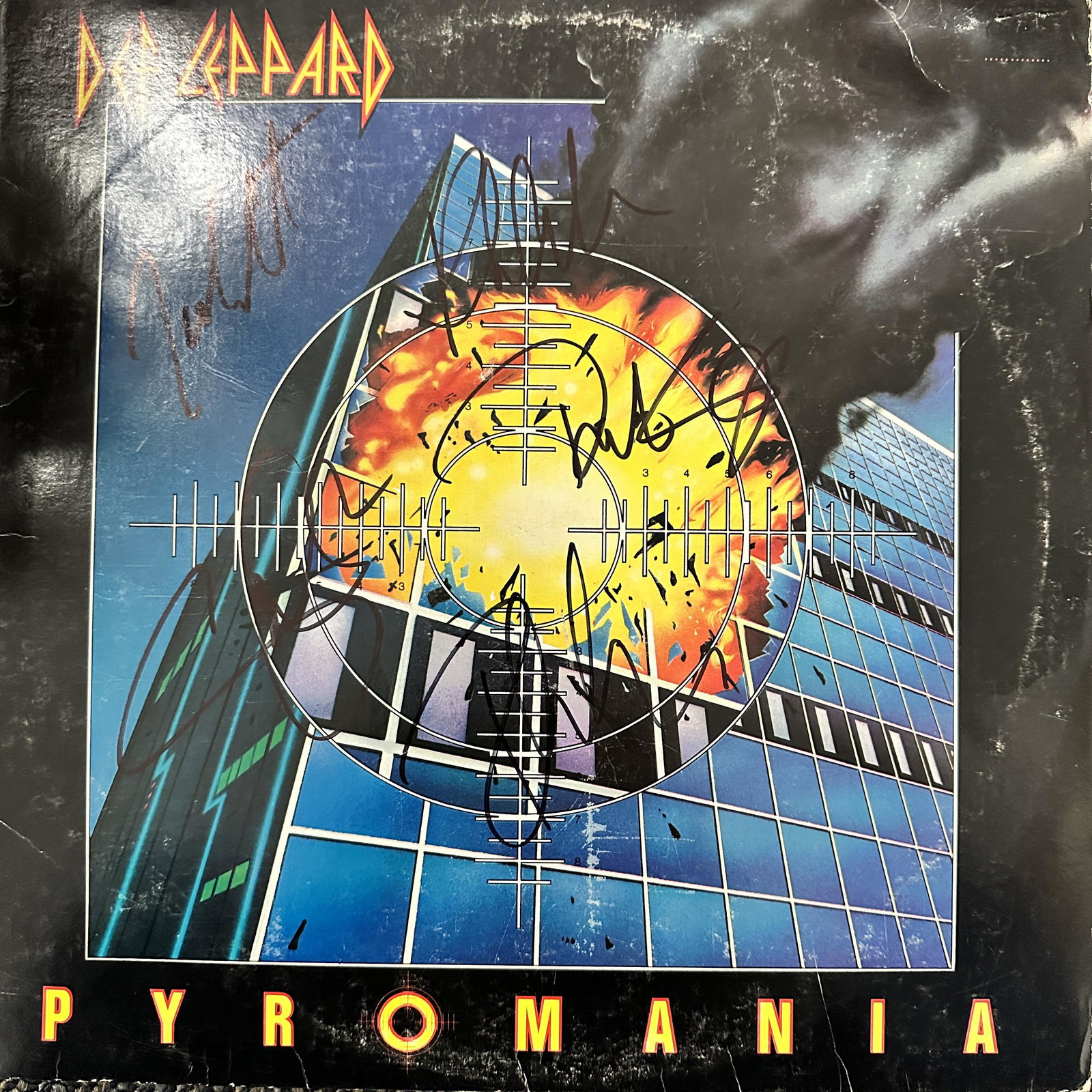 Def Leppard Autographed Album All 5 w Clark (1 of 1)